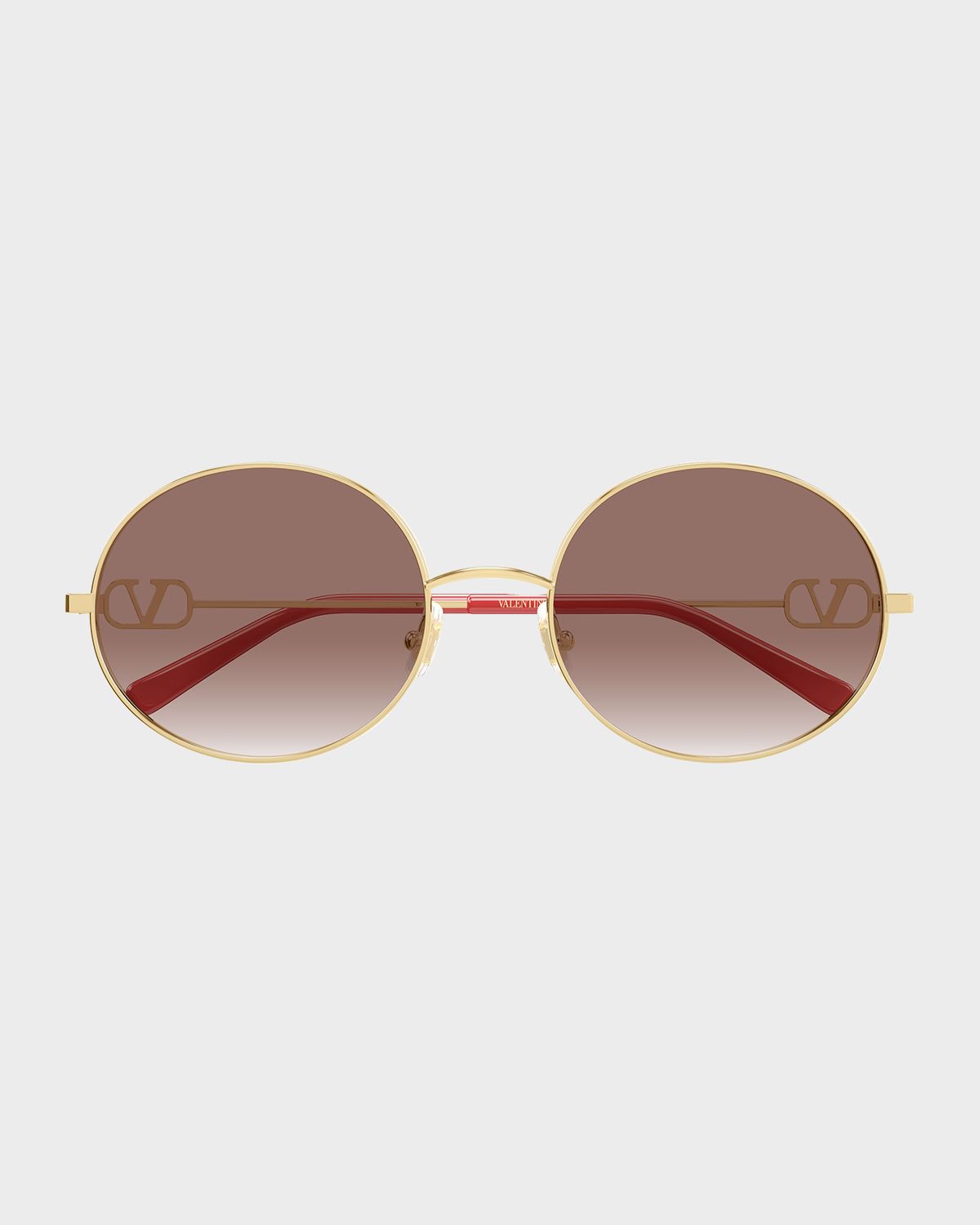 Valentino Garavani VLogo Signature 56mm Round Sunglasses