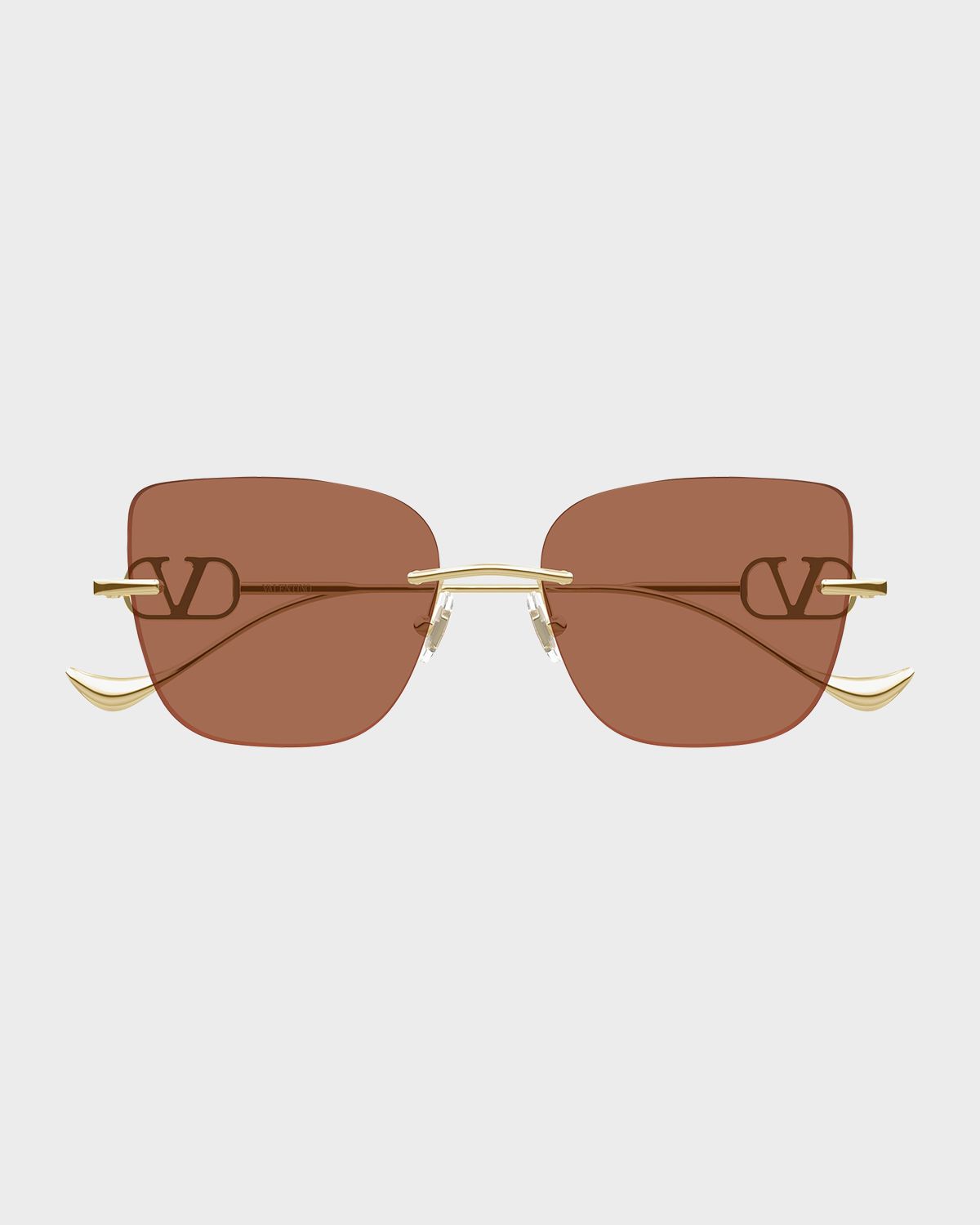Valentino Garavani VLogo Signature 54mm Square Sunglasses