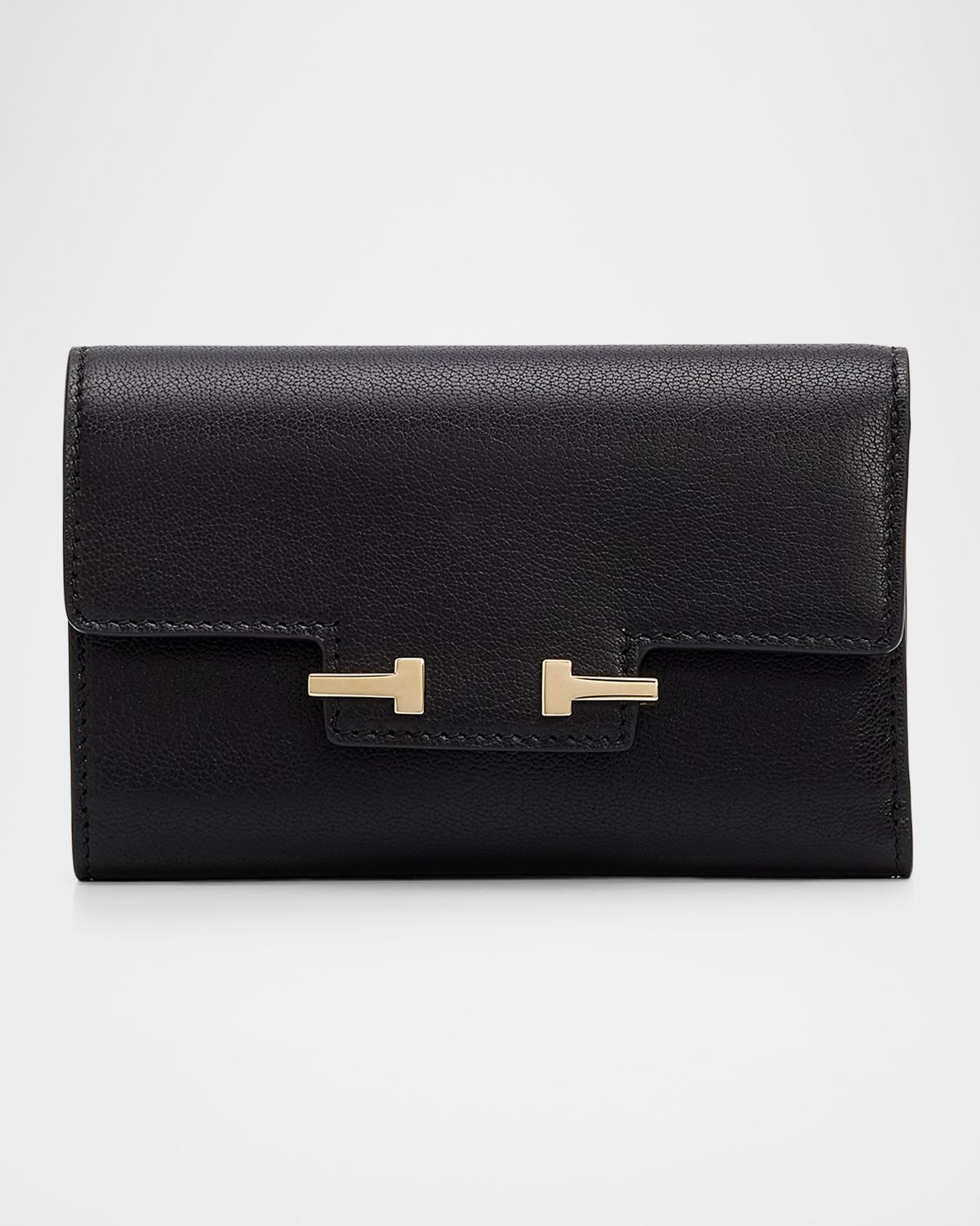 TOM FORD Aube Supple Grain Leather Compact Wallet | Thumbnail 8 TOM FORD Aube Supple Grain Leather Compact Wallet | Thumbnail 8