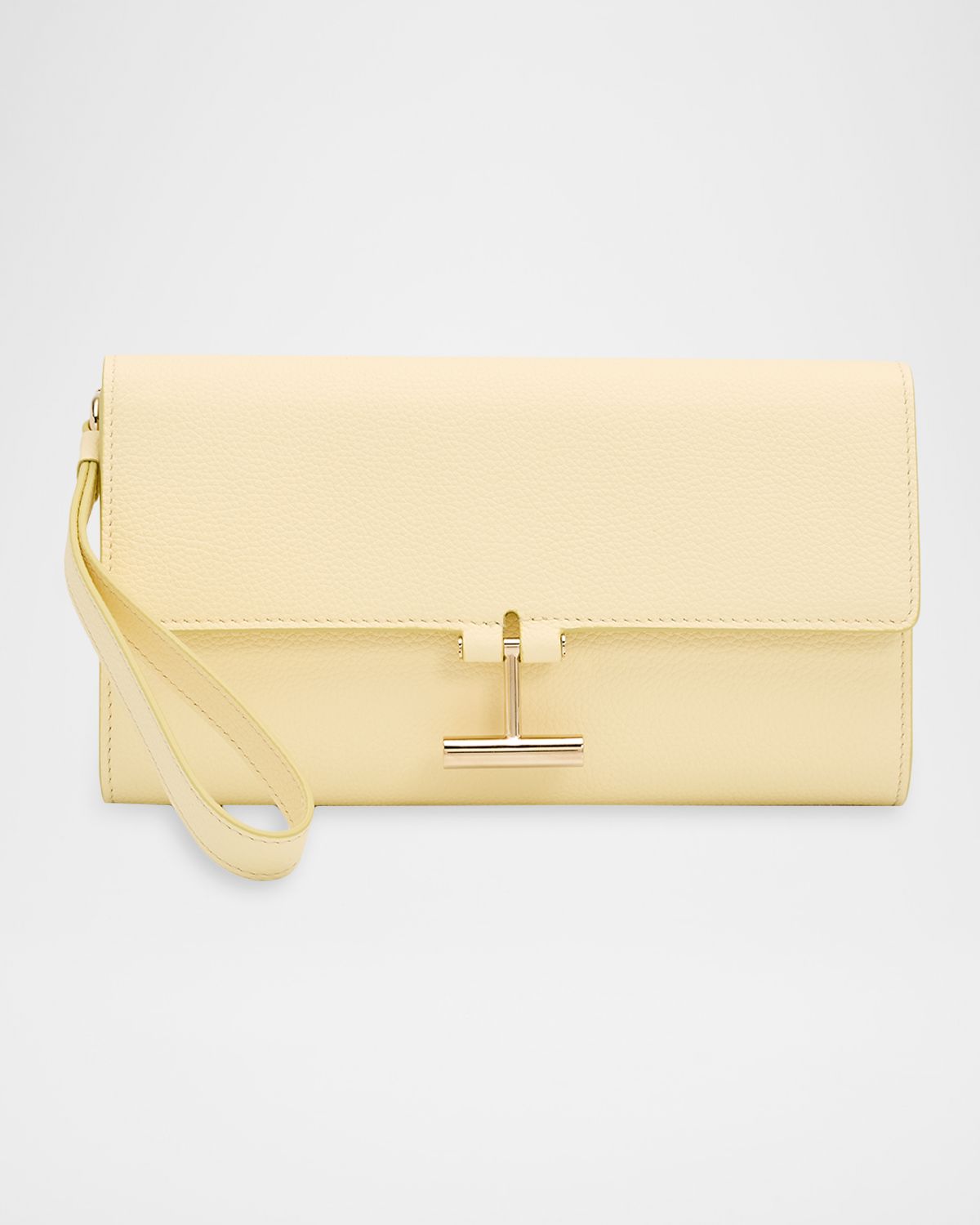 TOM FORD Leather T Bar Wristlet Clutch Bag