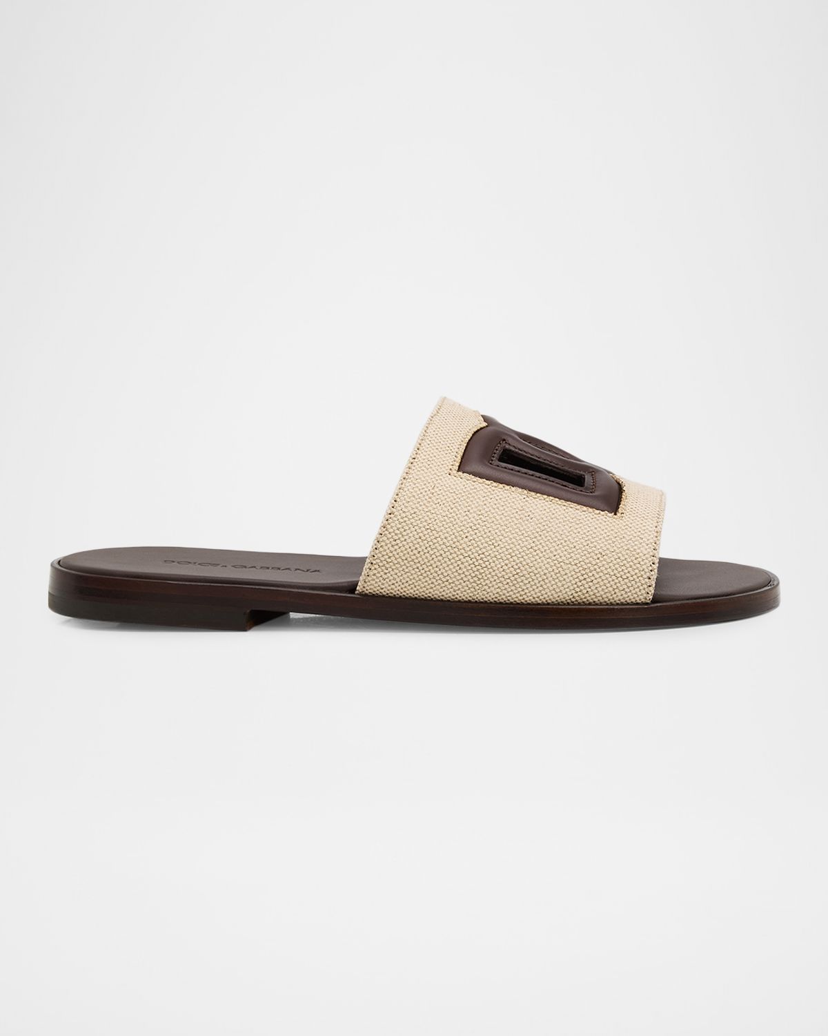 Dolce & Gabbana Men 's Leo Leopard-Print Goat Hide Slides