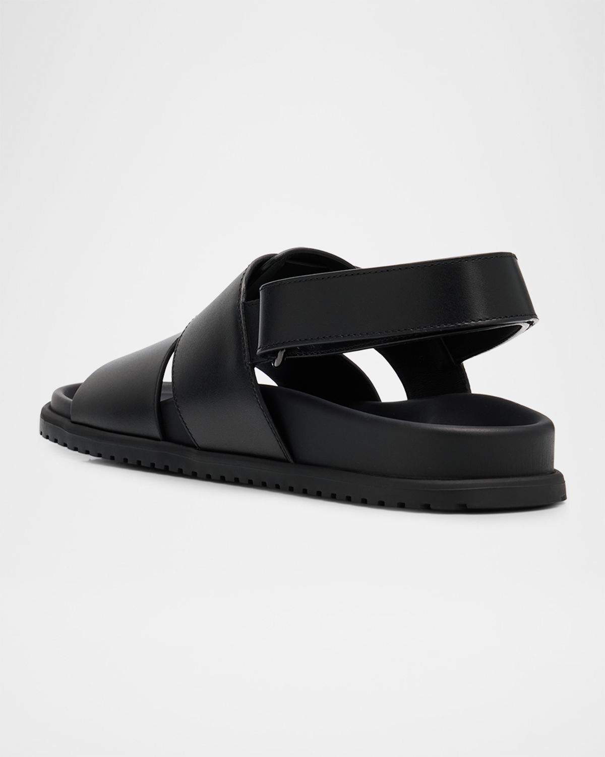 Dolce & Gabbana Men 's DG Logo Leather Sandals