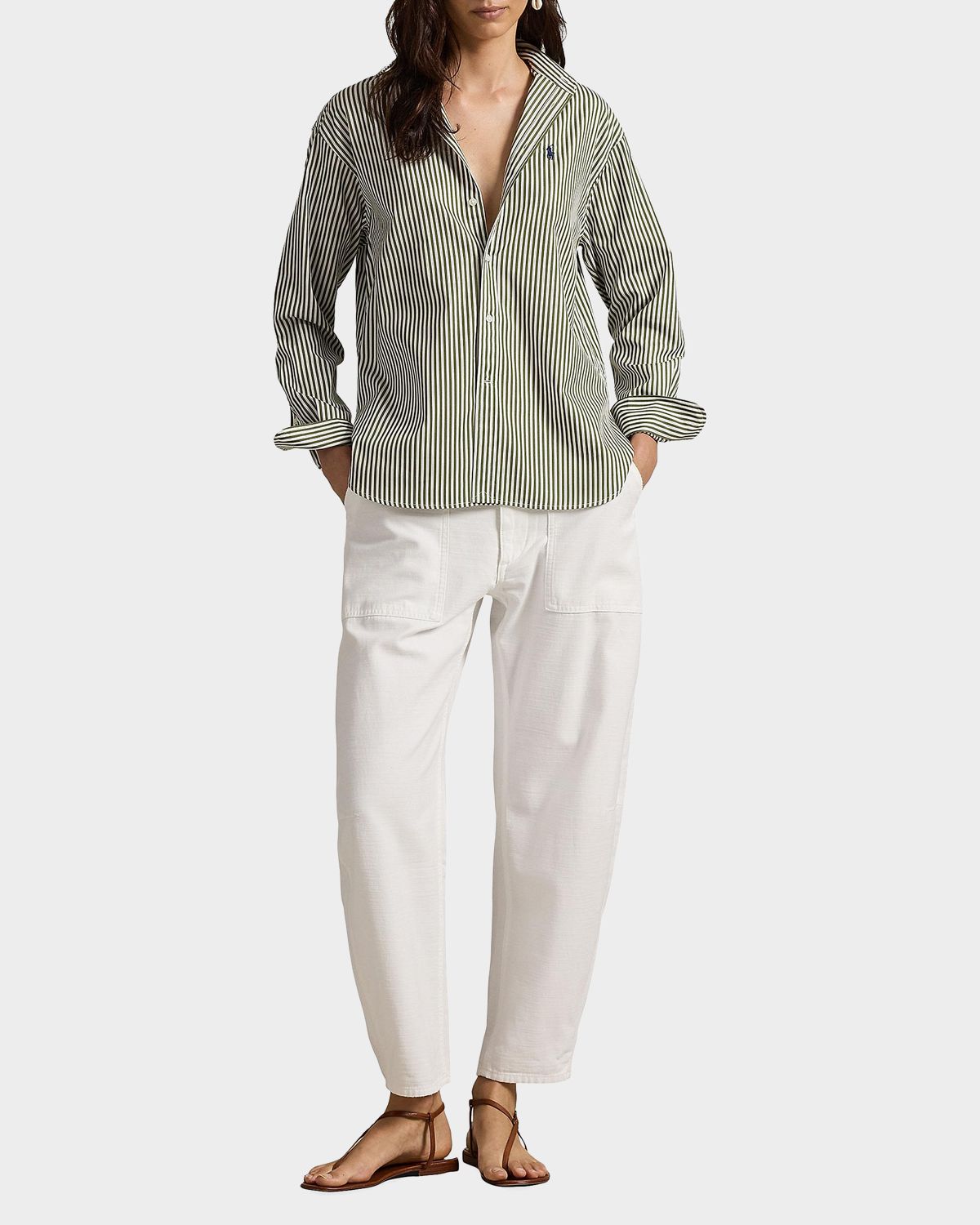 Polo Ralph Lauren Relaxed-Fit Striped Cotton Shirt