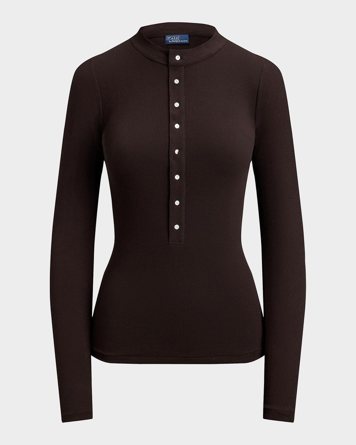 Polo Ralph Lauren Ribbed Cotton Henley Shirt | Thumbnail 5 Polo Ralph Lauren Ribbed Cotton Henley Shirt | Thumbnail 5