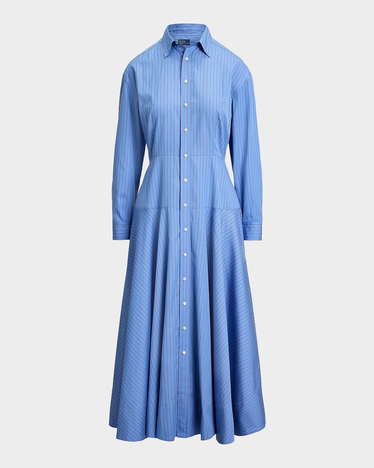 Polo Ralph Lauren Verity Striped Cotton Midi Shirtdress