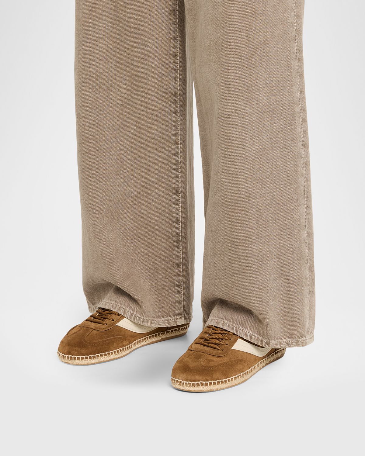 Vince Oasis Mixed Leather Espadrille Sneakers