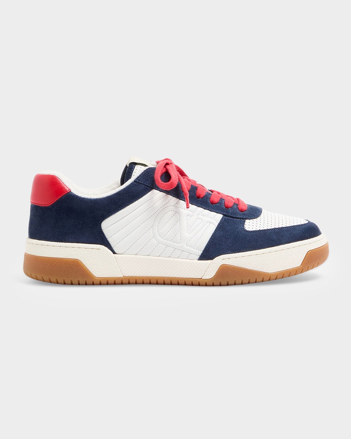 Valentino Garavani Men 's Sparry Split Leather & Nappa Low-Top Sneakers