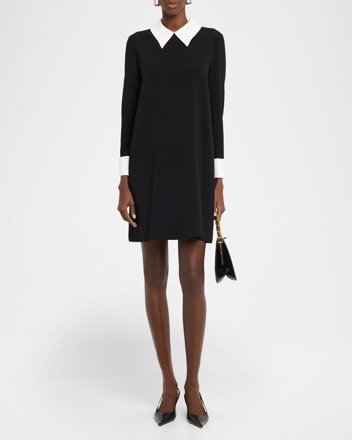 Max Mara Studio Two-Tone Mini Shift Dress