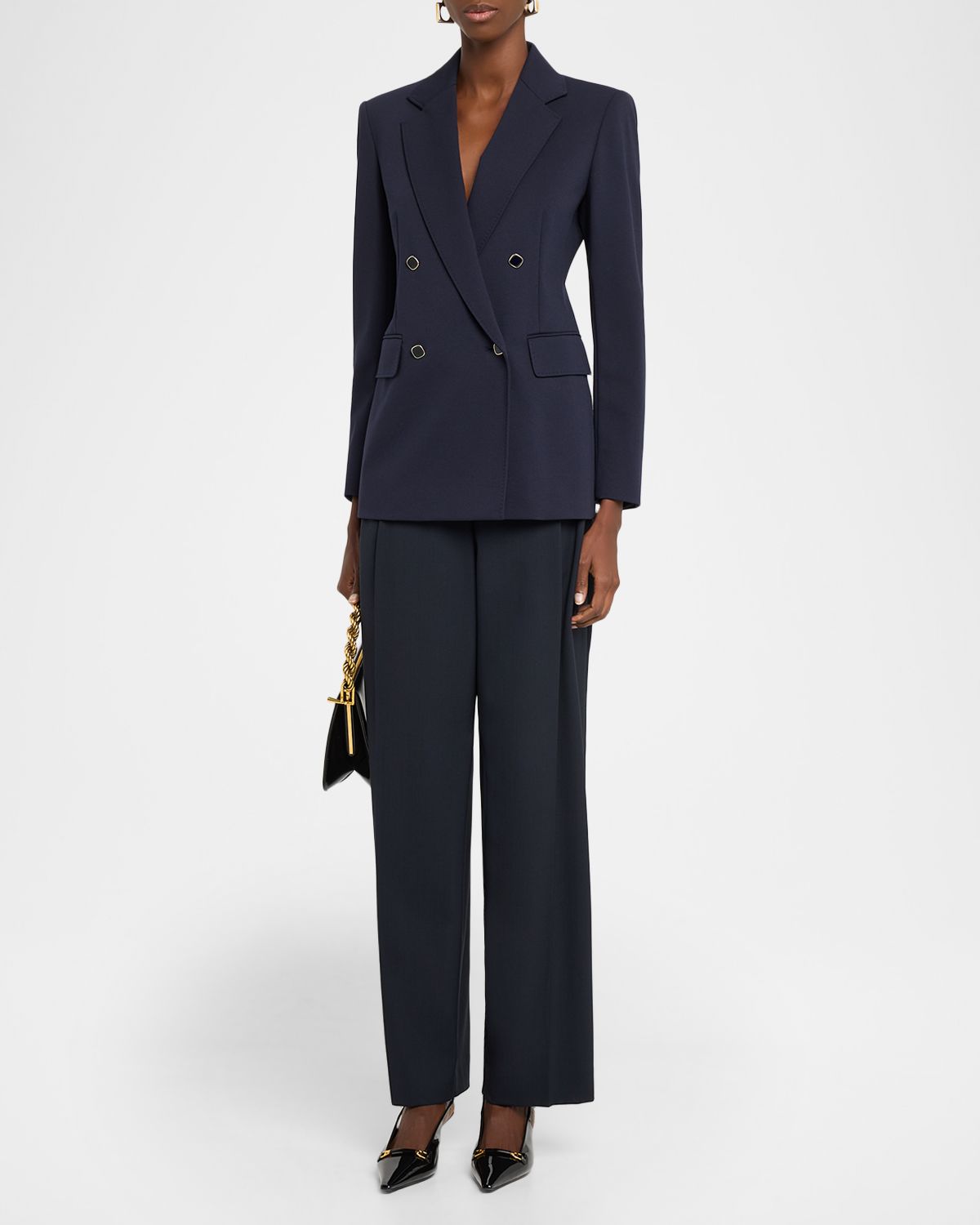Max Mara Studio Slim Double-Breasted Blazer