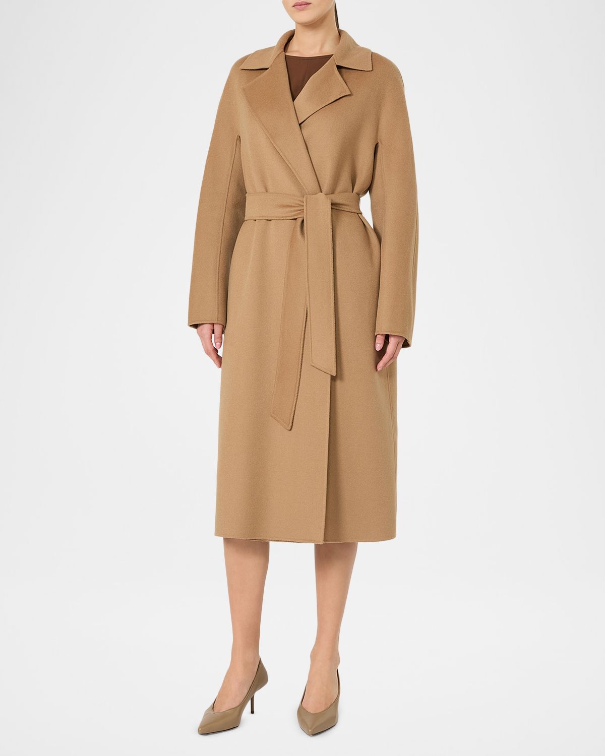 Max Mara Studio Broadcloth Wrap Coat
