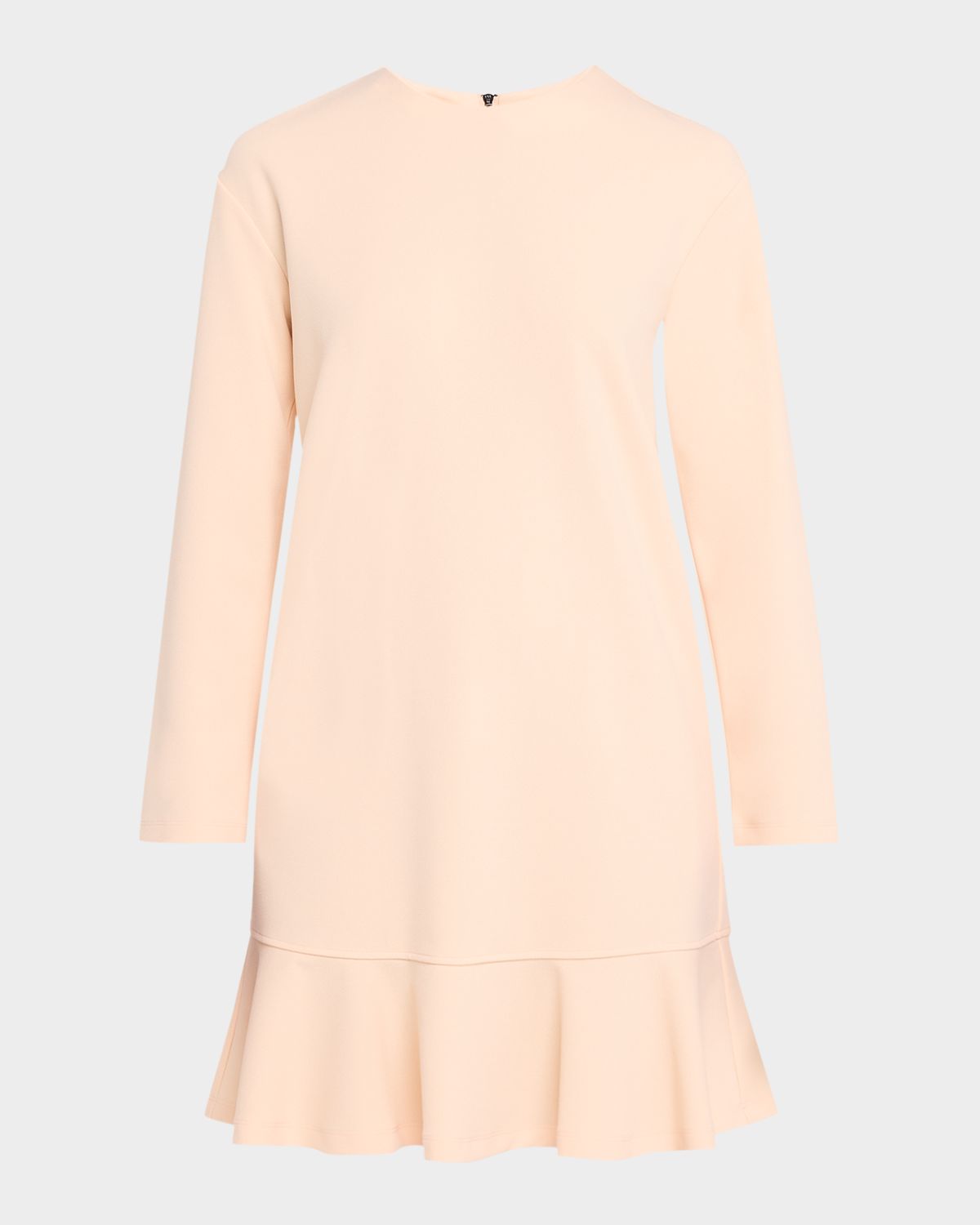 Emporio Armani Long-Sleeve Flounce Dress