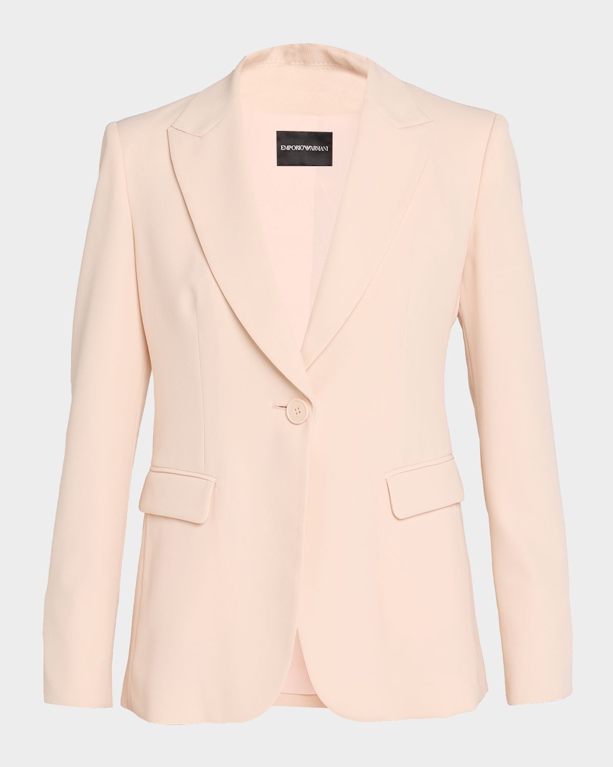 Emporio Armani Single-Button Gabardine Jacket