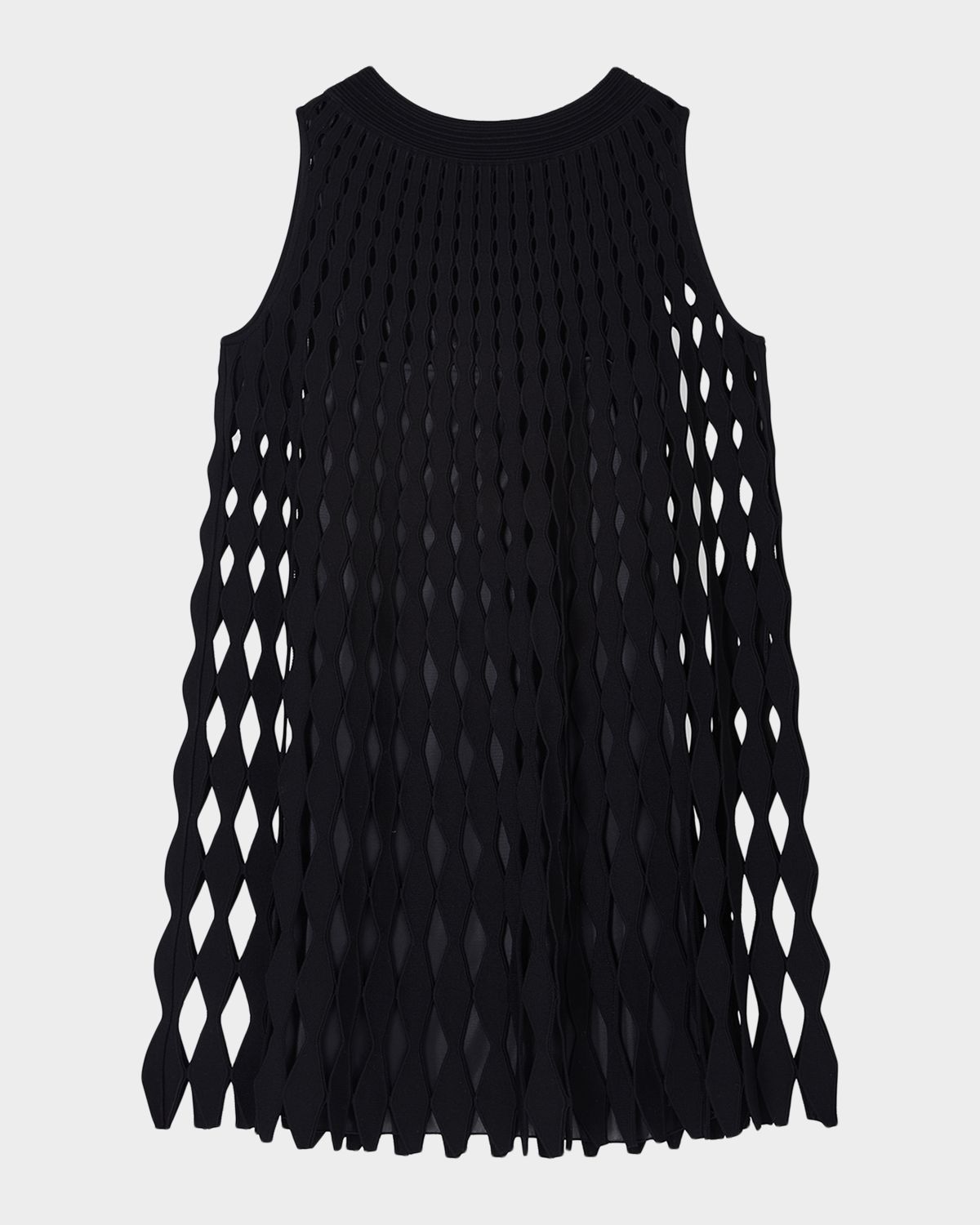 Emporio Armani Laser-Cut Mini Shift Dress