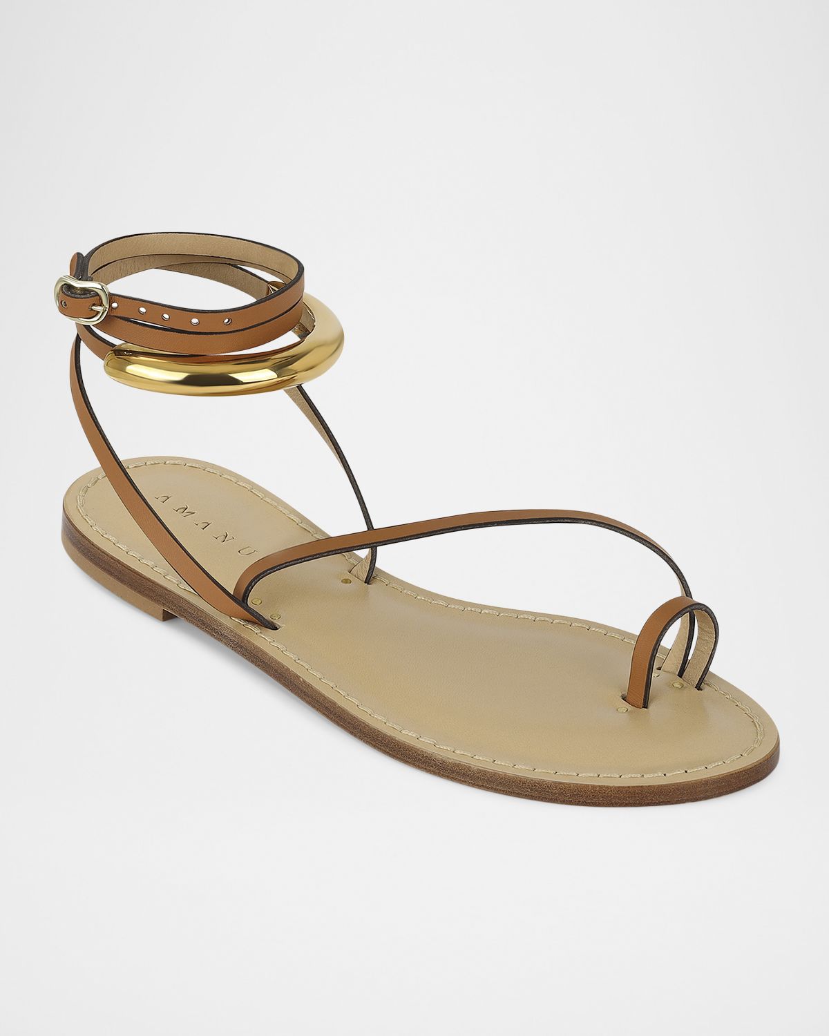 AMANU The Kalahari Leather Wrap Sandals