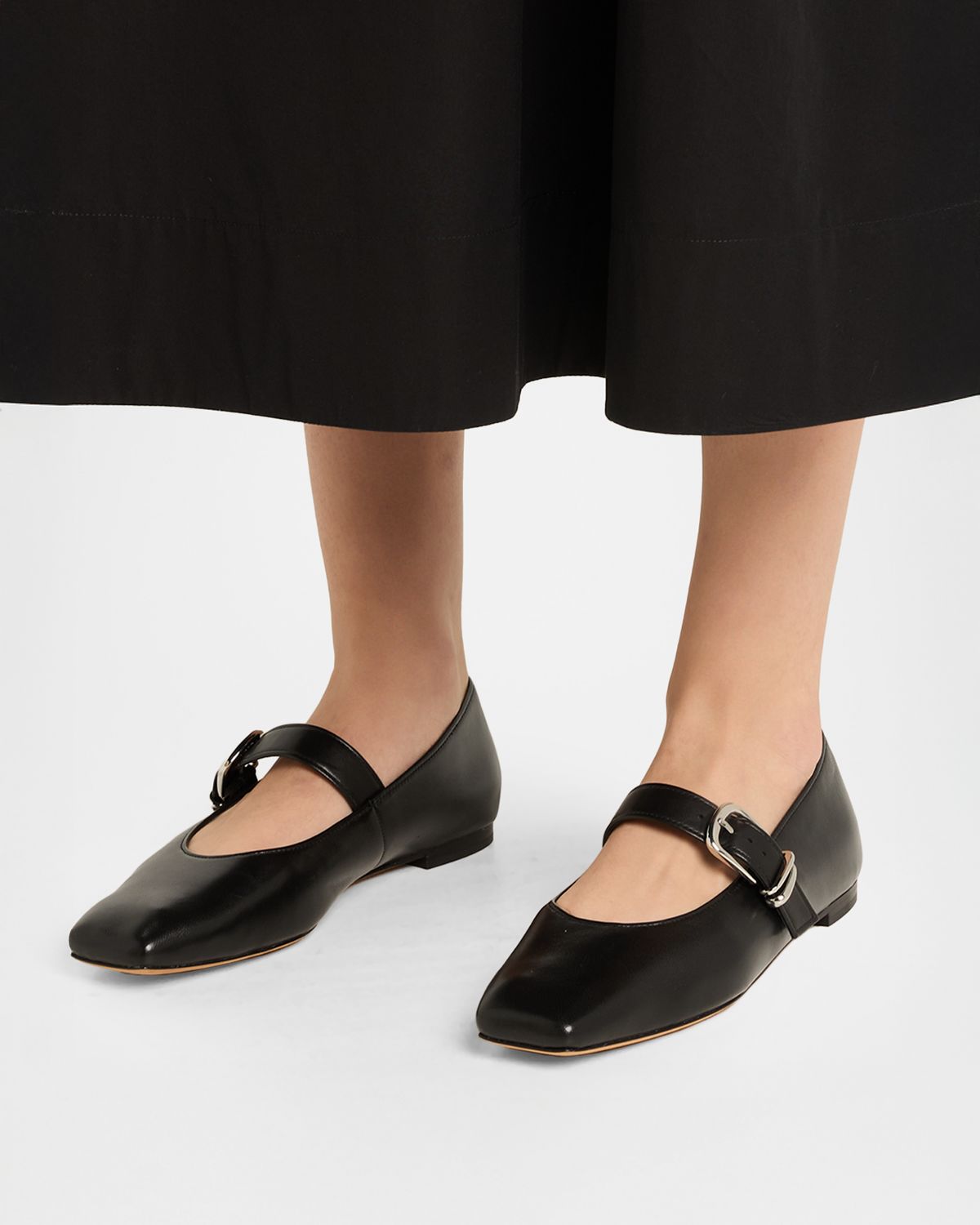 Vince Daniela Leather Ballerina Flats