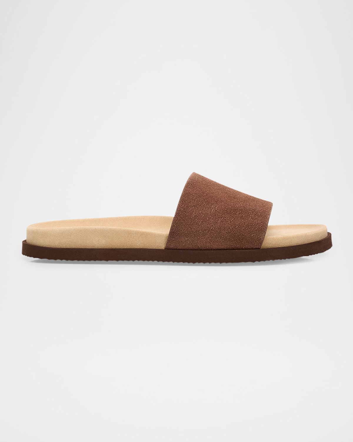 Brunello Cucinelli Men 's Suede Slides | Thumbnail 7 Brunello Cucinelli Men 's Suede Slides | Thumbnail 7