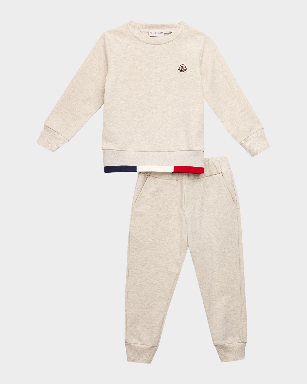 Moncler Boy 's Tricolor-Trim Tracksuit Set, Size 8- | Thumbnail 5 Moncler Boy 's Tricolor-Trim Tracksuit Set, Size 8- | Thumbnail 5