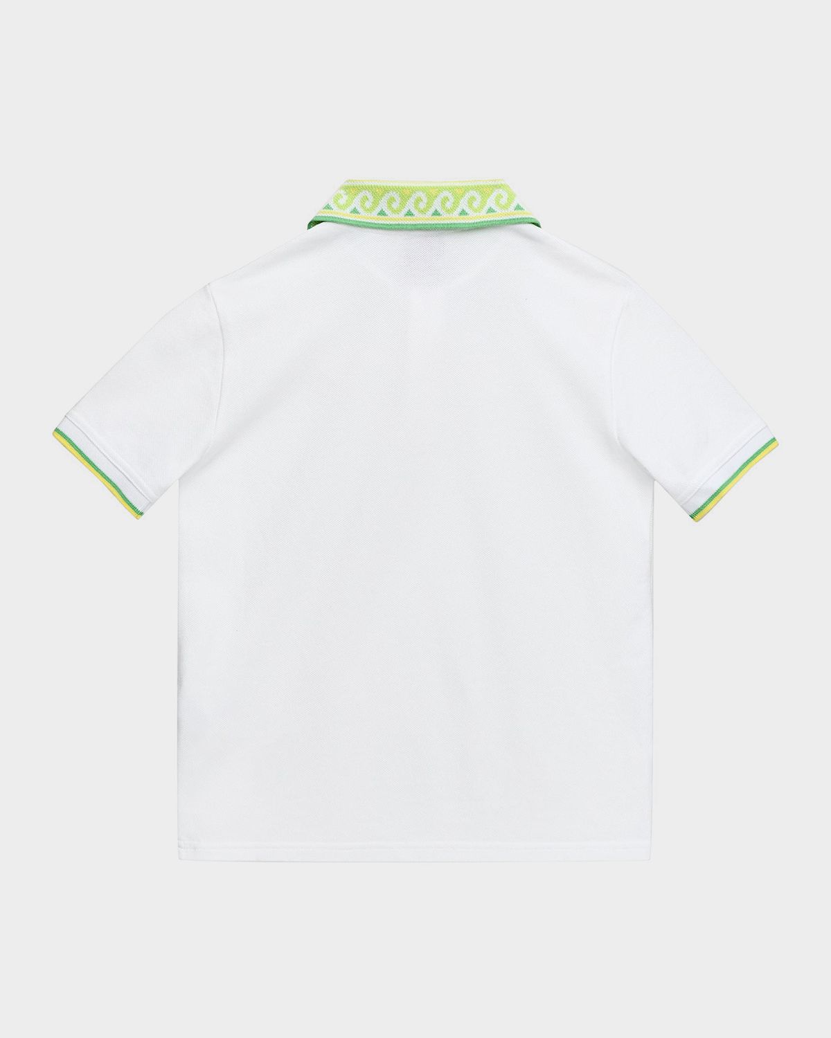 CASABLANCA Boy 's Contrast-Trim Laurel-Collar Polo Shirt, Size 3-12