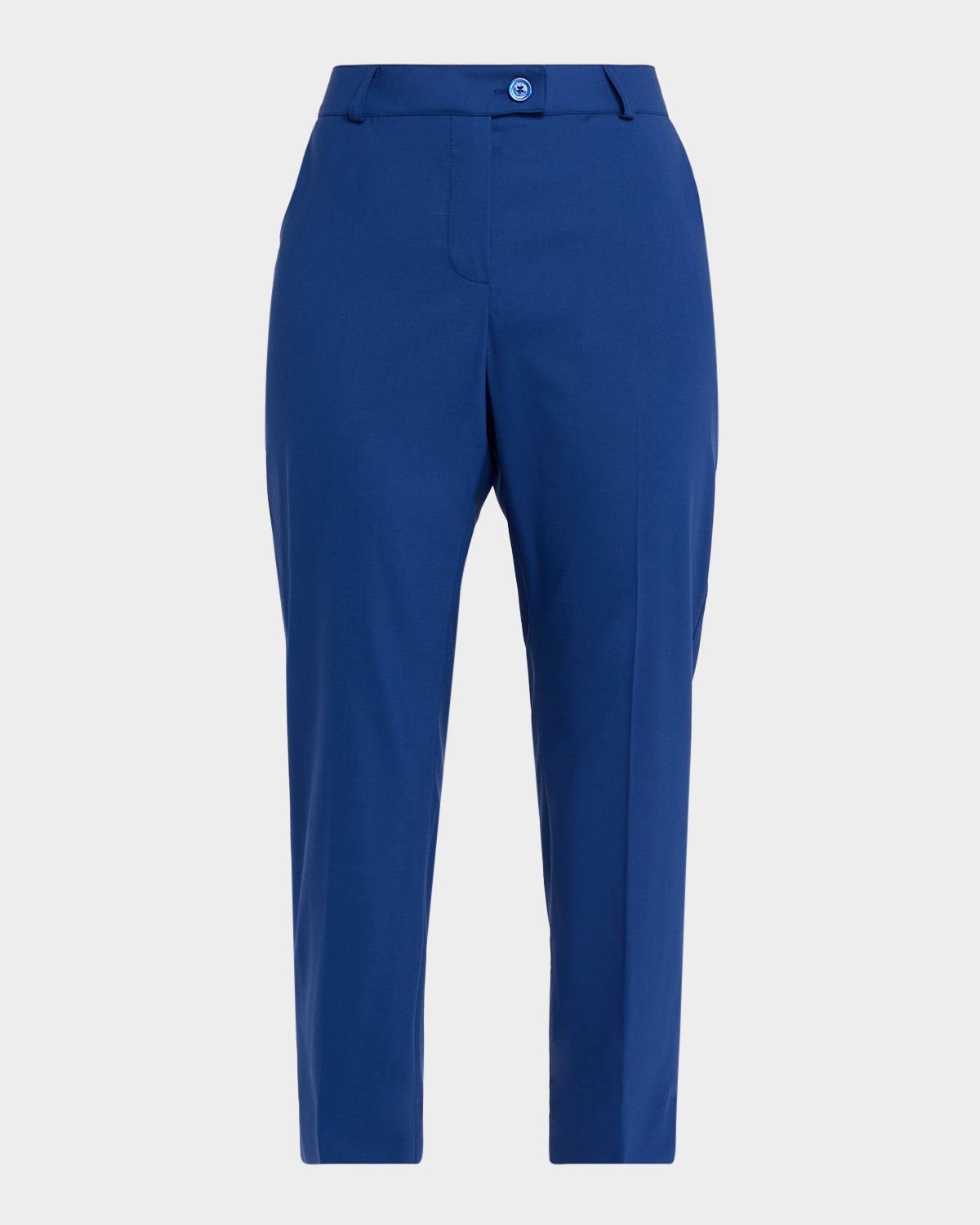 Maison Common Cool Wool Stretch Slim-Leg Ankle Pants