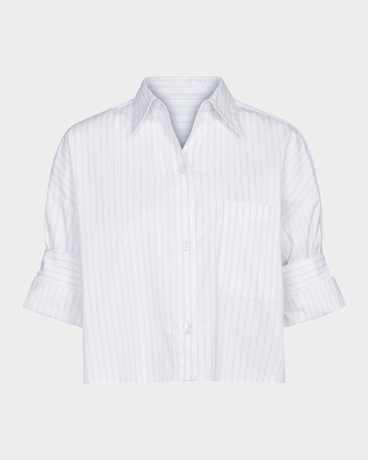 TWP Next Ex Striped Cropped Shirt