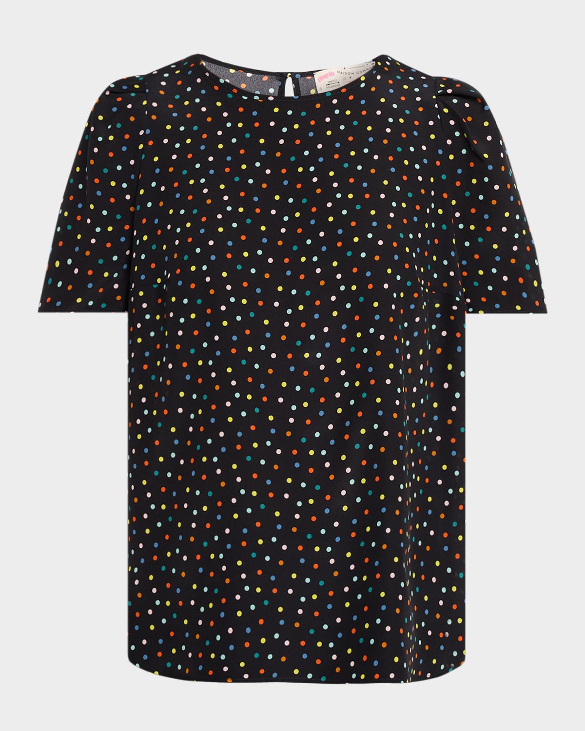 Maison Common Polka Dot Silk Blouse | Thumbnail 6 Maison Common Polka Dot Silk Blouse | Thumbnail 6