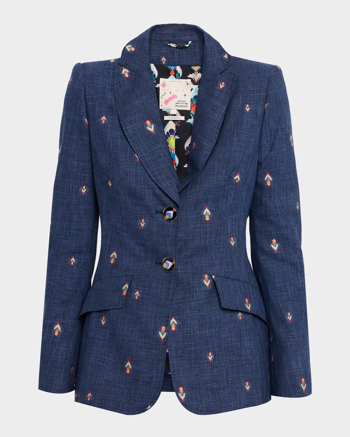 Maison Common Abstract Jacquard Single-Breasted Jacket