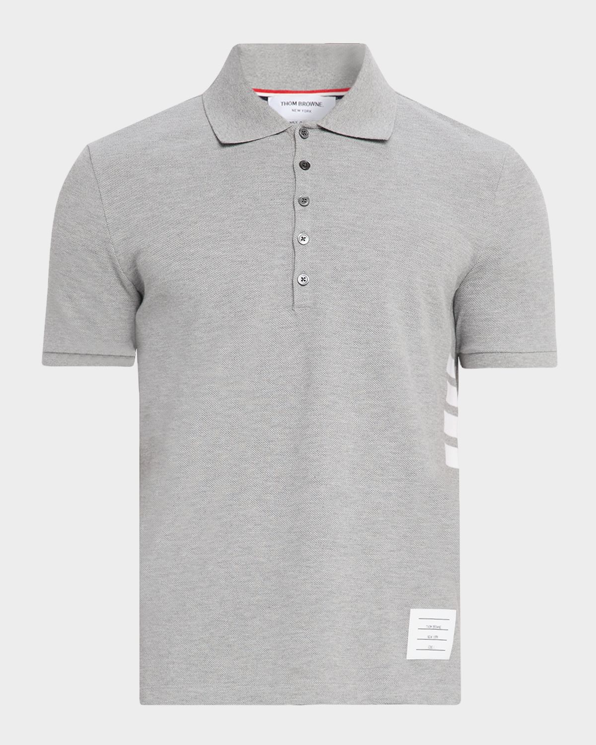 Thom Browne Men 's Pique 4-Bar Polo Shirt