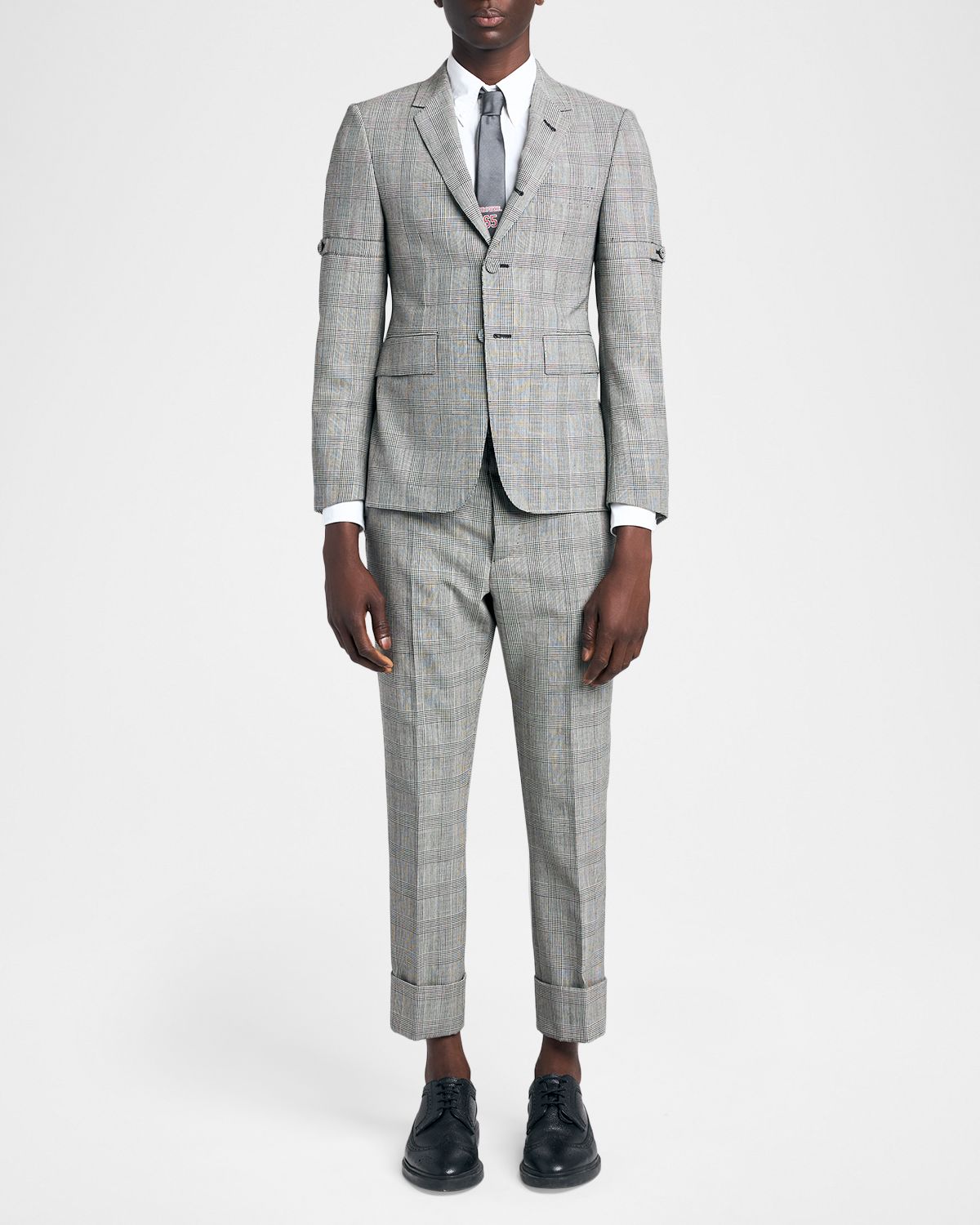 Thom Browne Men 's Prince of Wales Straight-Leg Trousers | Thumbnail 5 Thom Browne Men 's Prince of Wales Straight-Leg Trousers | Thumbnail 5