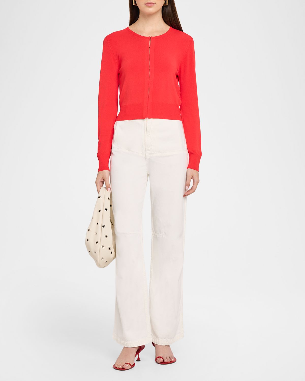 Brandon Maxwell Stevie Straight-Leg Cargo Jeans