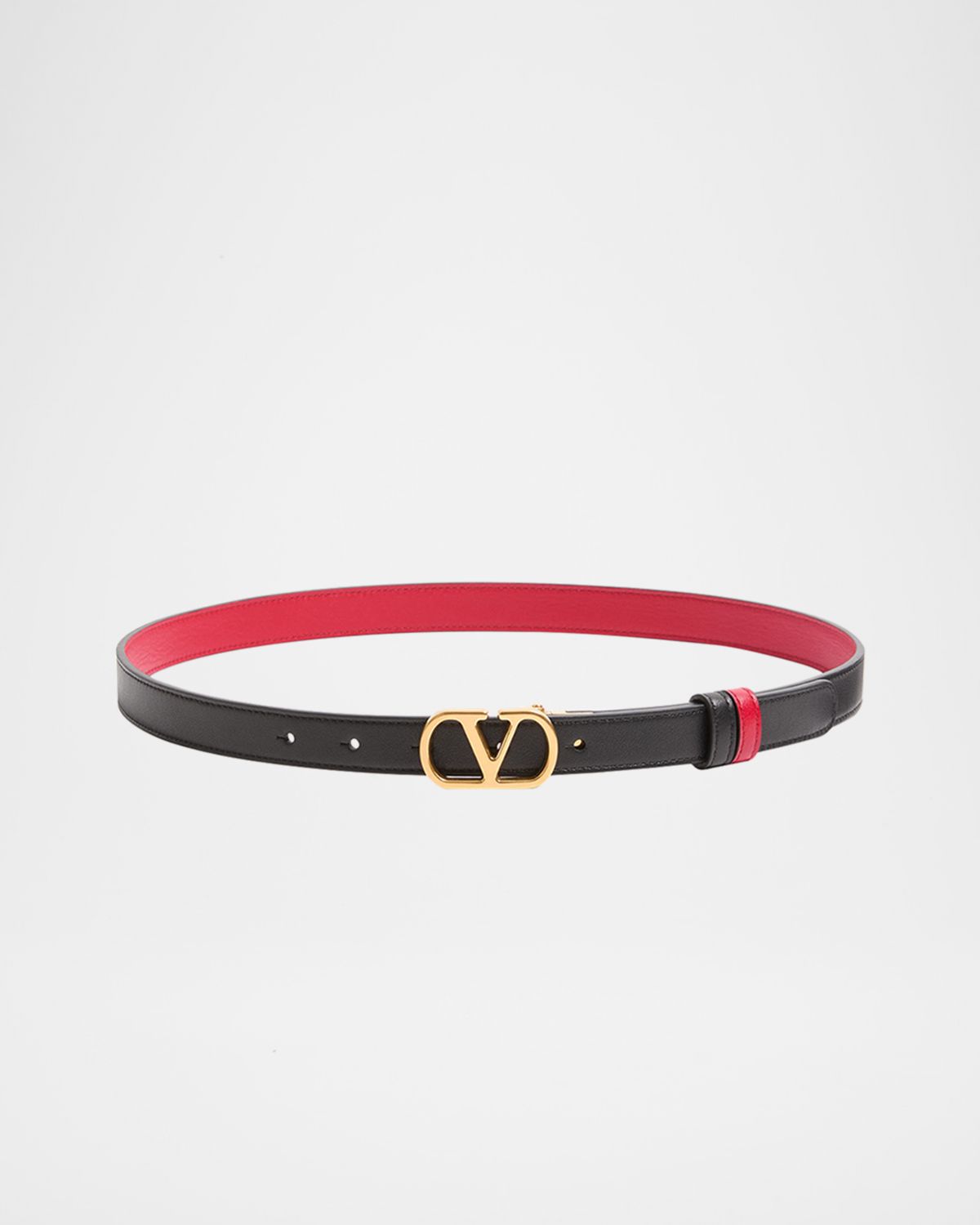 Valentino Garavani VLogo Signature Reversible Calfskin Belt, 30mm