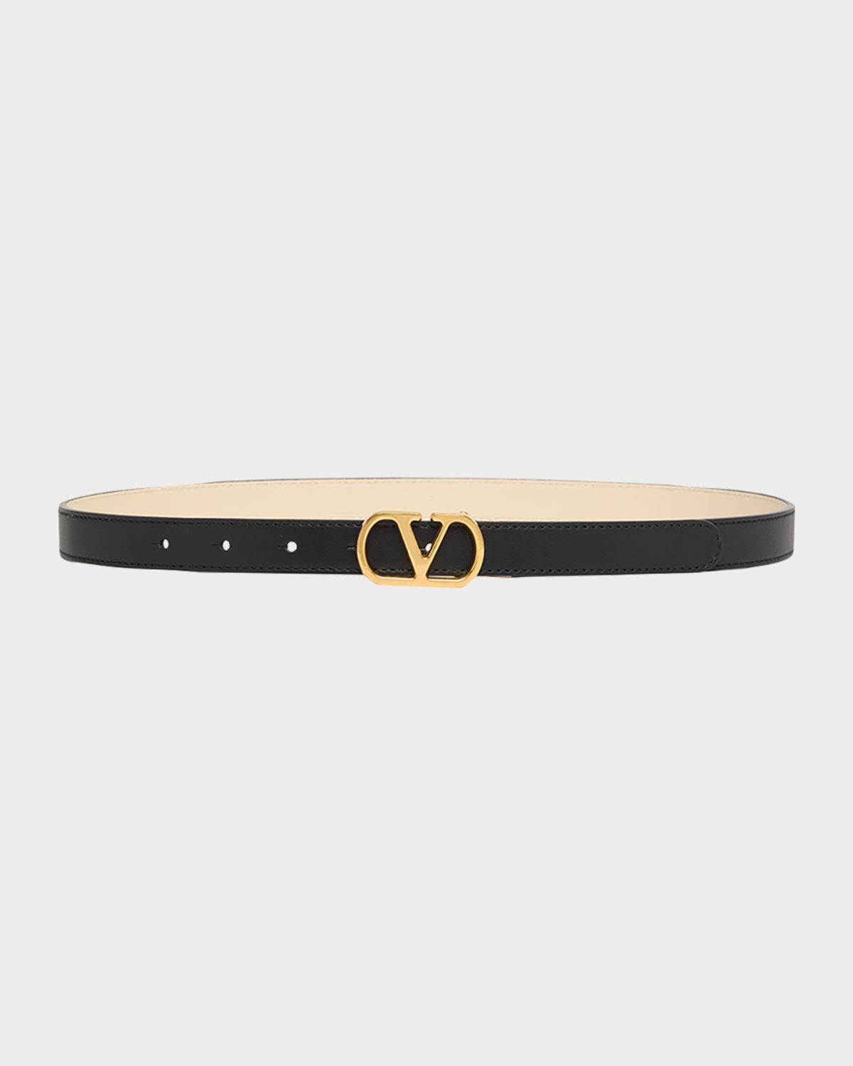 Valentino Garavani VLogo Signature Reversible Calfskin Belt, 20mm