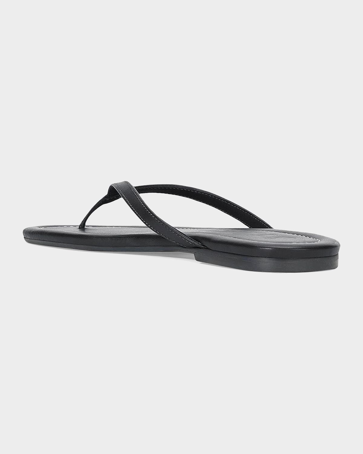STAUD Freja Leather Thong Sandals