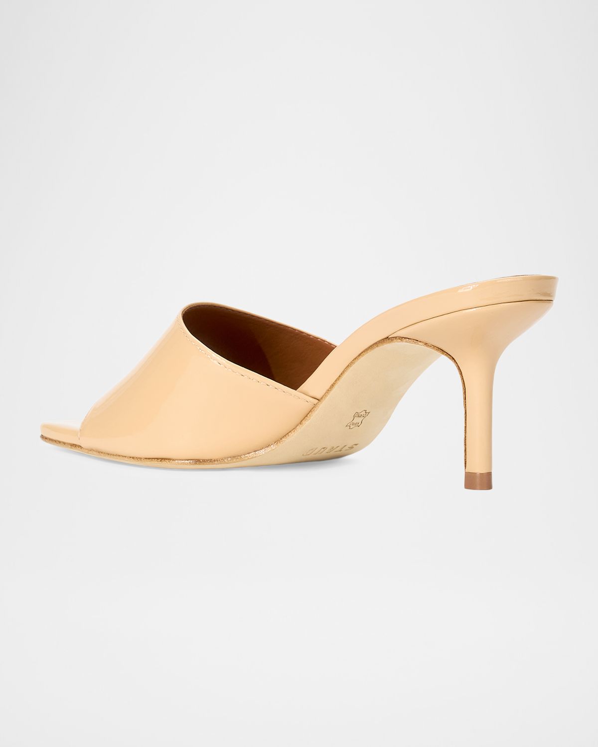 STAUD 65mm Bea Patent Leather Mules