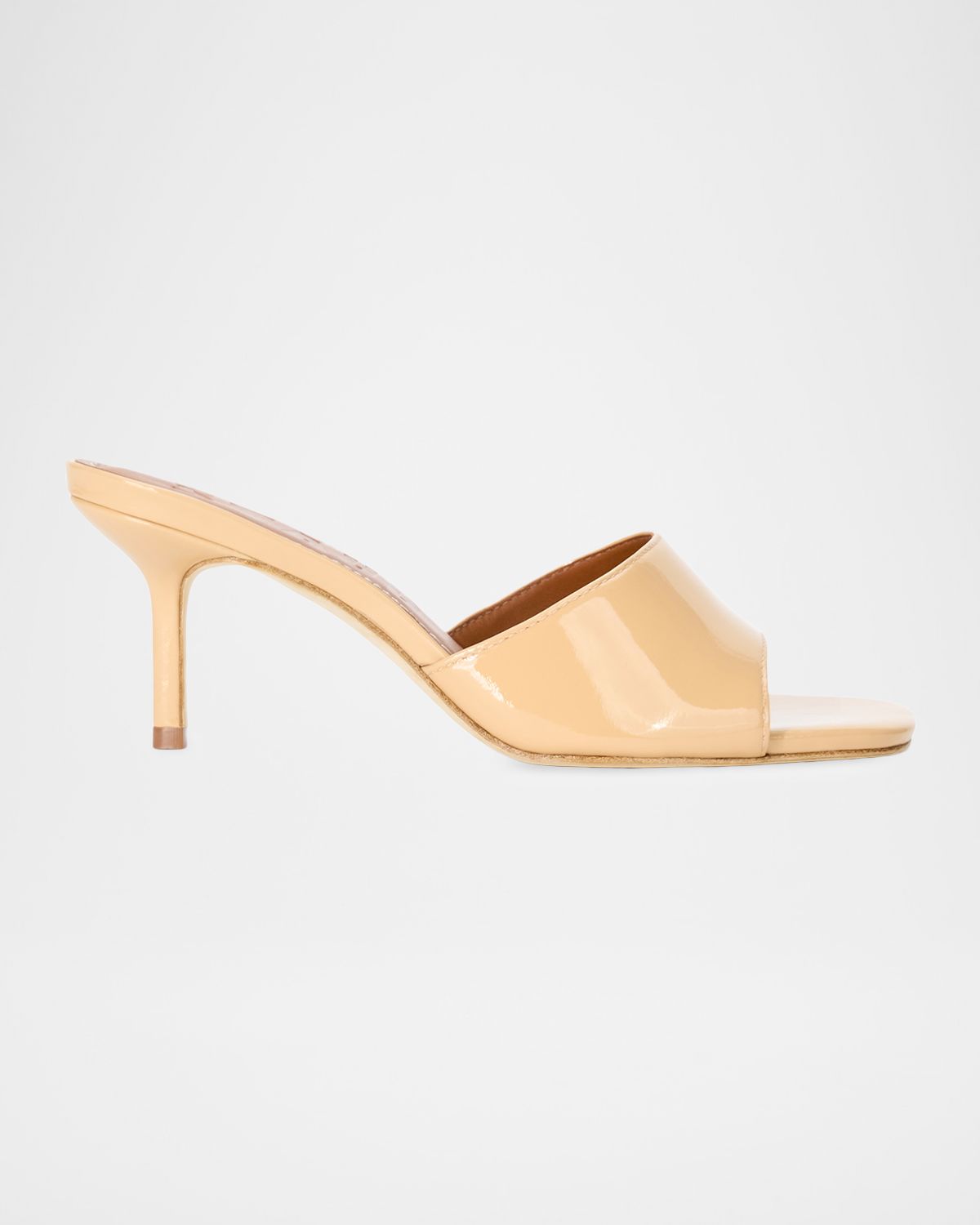 STAUD 65mm Bea Patent Leather Mules