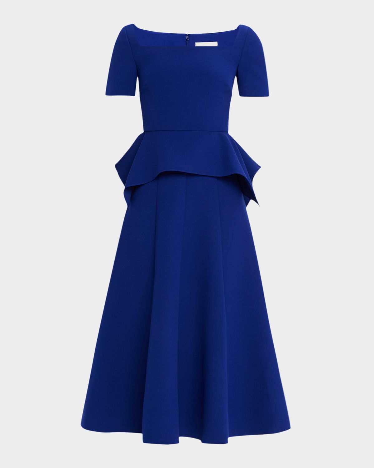 Roland Mouret Square-Neck Peplum Midi Dress | Thumbnail 6 Roland Mouret Square-Neck Peplum Midi Dress | Thumbnail 6