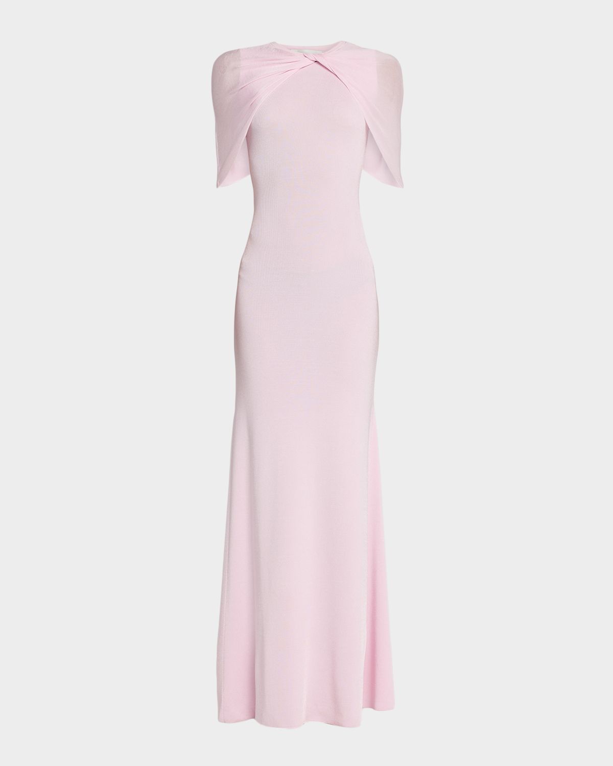 Roland Mouret Twist Draped Shawl Mermaid Gown