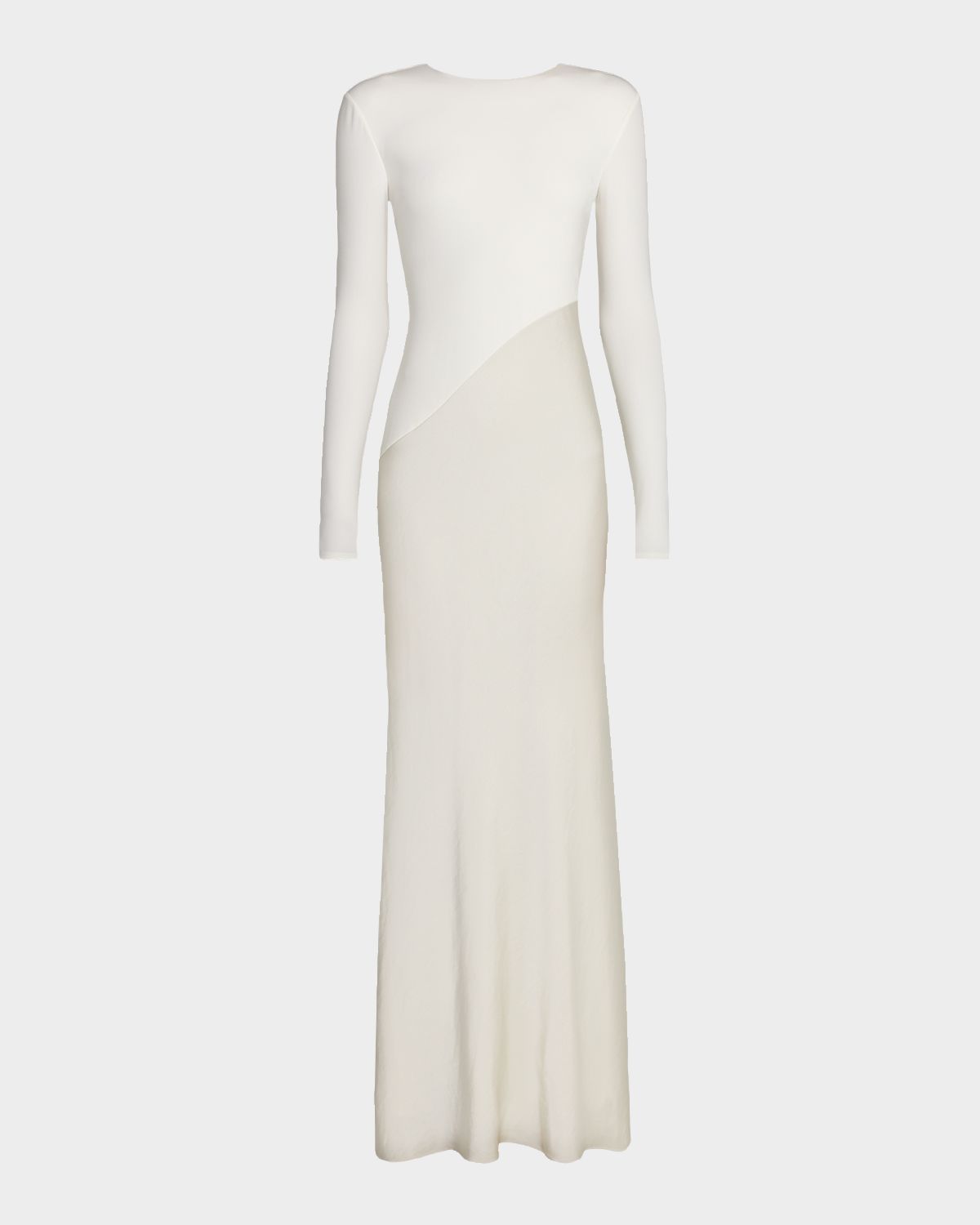 Roland Mouret Asymmetric Mixed-Media Long-Sleeve Gown | Thumbnail 6 Roland Mouret Asymmetric Mixed-Media Long-Sleeve Gown | Thumbnail 6
