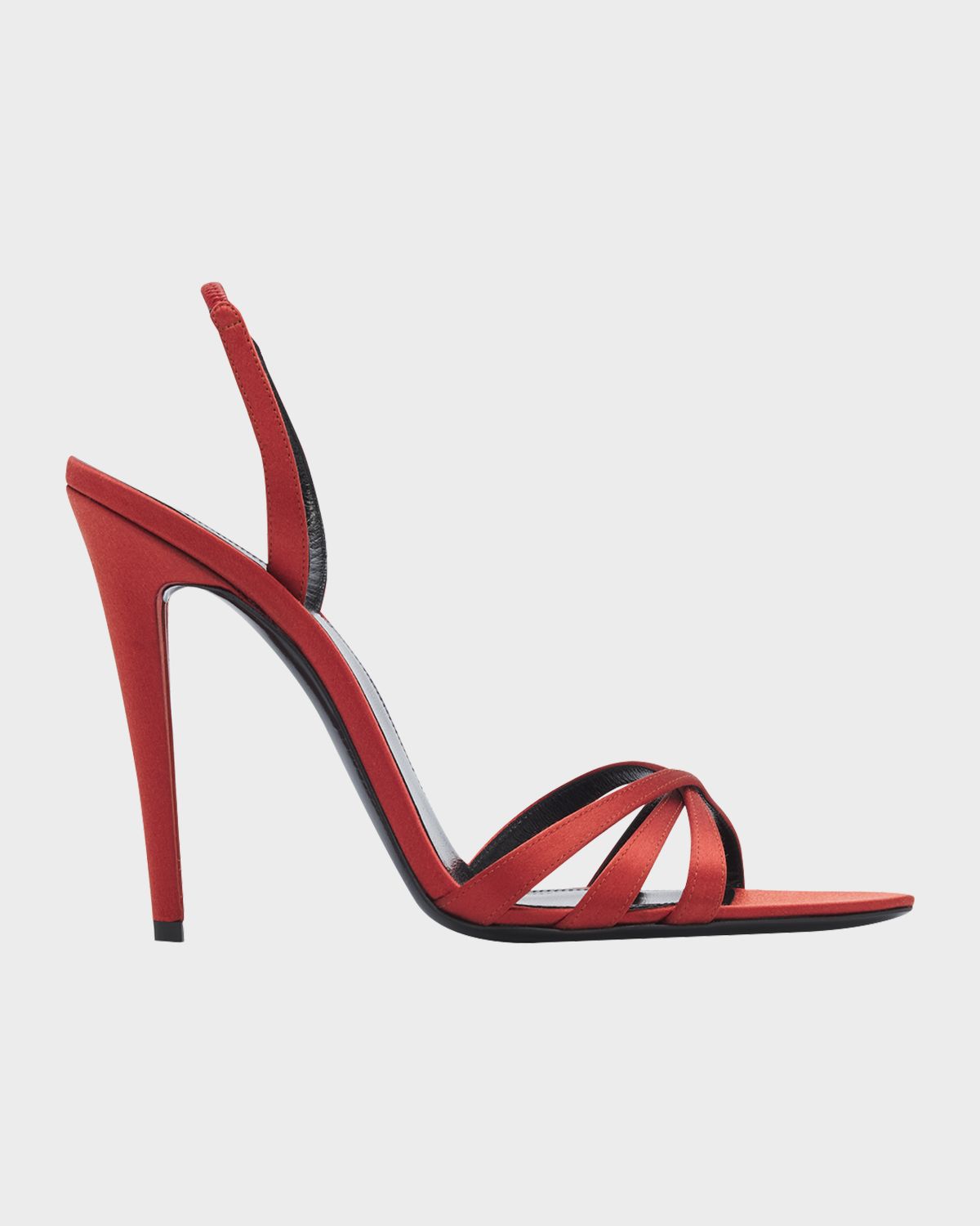 Saint Laurent 110mm Kate Satin Sandals | Thumbnail 7 Saint Laurent 110mm Kate Satin Sandals | Thumbnail 7