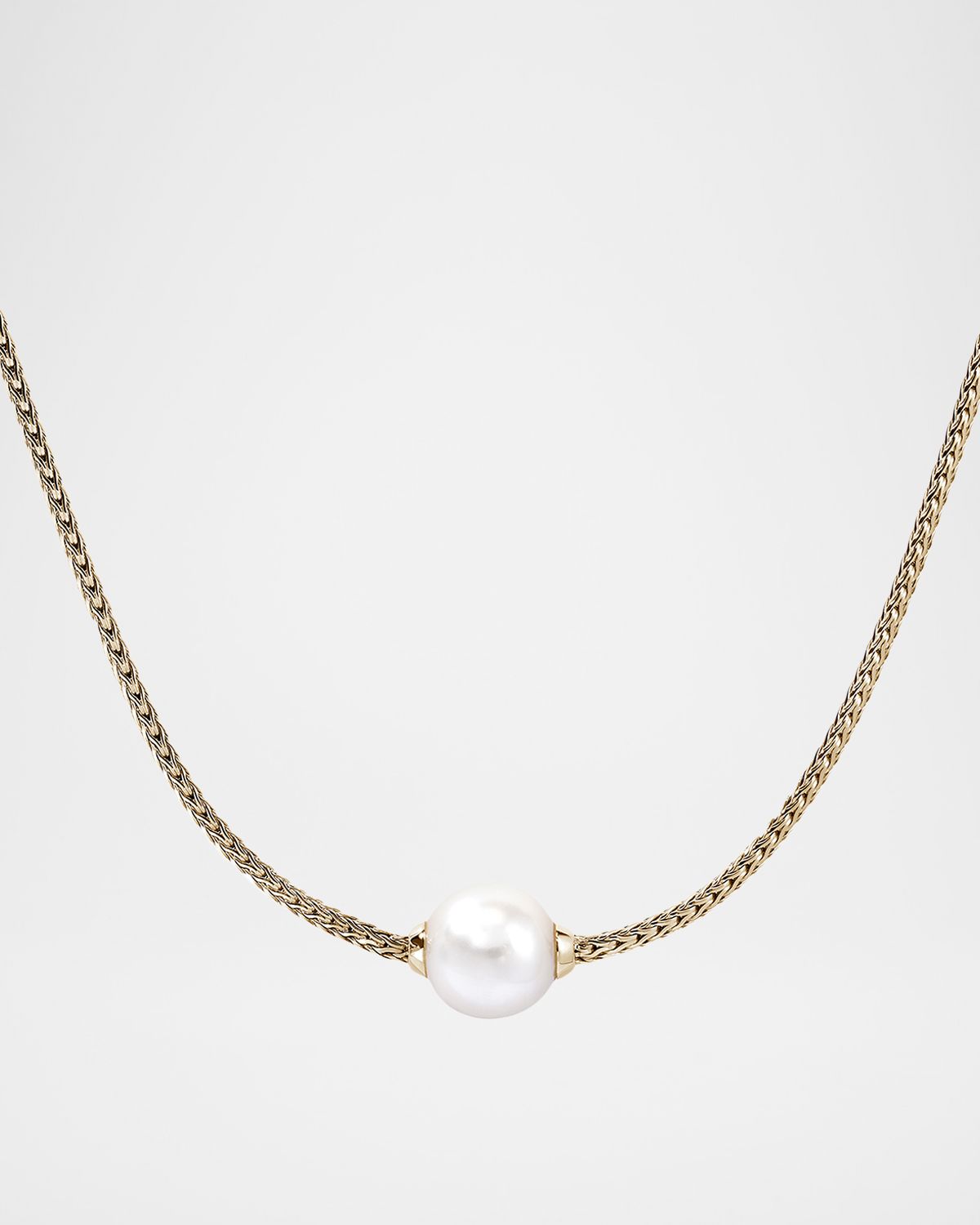 John Hardy JH Essential 14K Yellow Gold Freshwater Pearl Necklace, 1.8mm