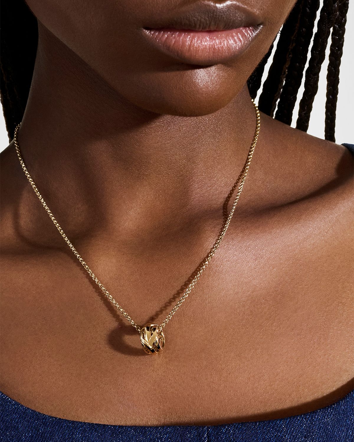 John Hardy Icon 50 Pendant Necklace in 14K Yellow Gold, 2mm, 18"L