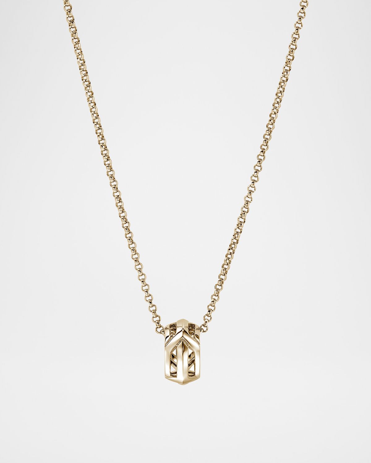 John Hardy Icon 50 Pendant Necklace in 14K Yellow Gold, 2mm, 18"L