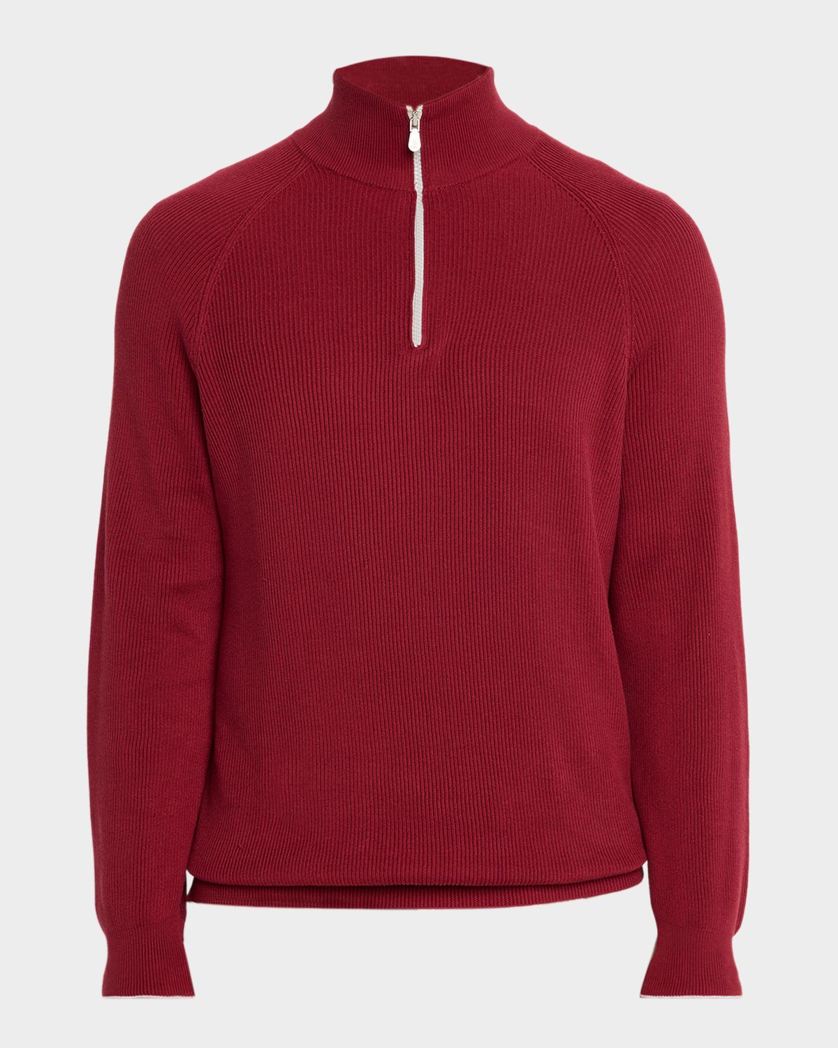 Brunello Cucinelli Men 's Wool and Cashmere Half-Zip Sweater