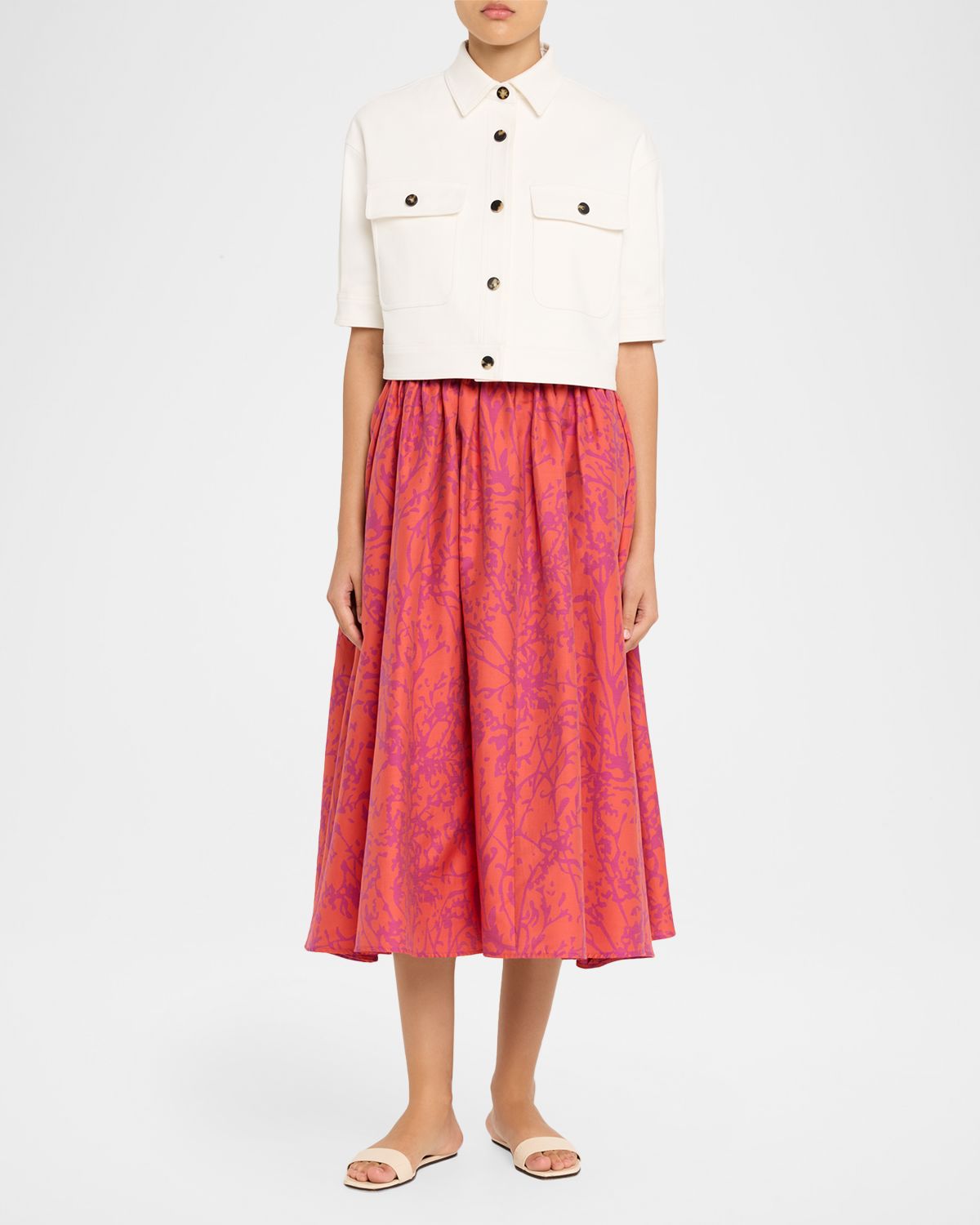 Max Mara Cropped Button-Down Jacket