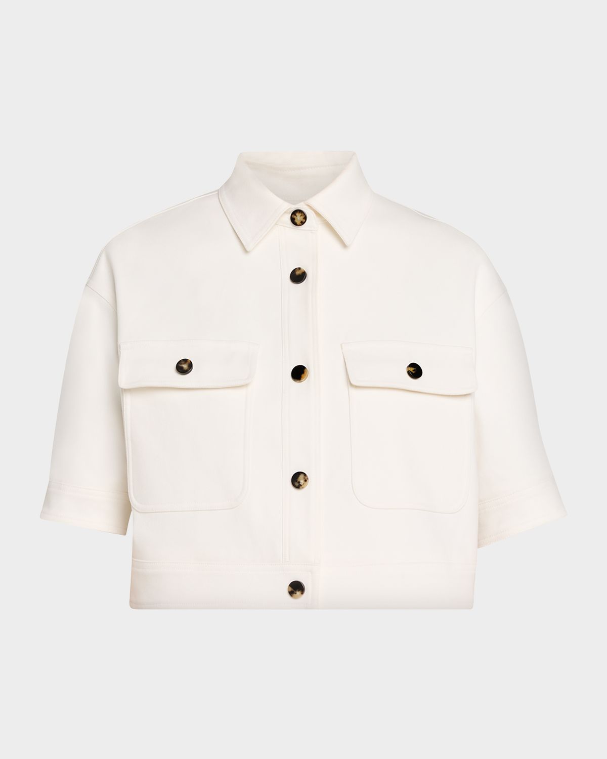 Max Mara Cropped Button-Down Jacket