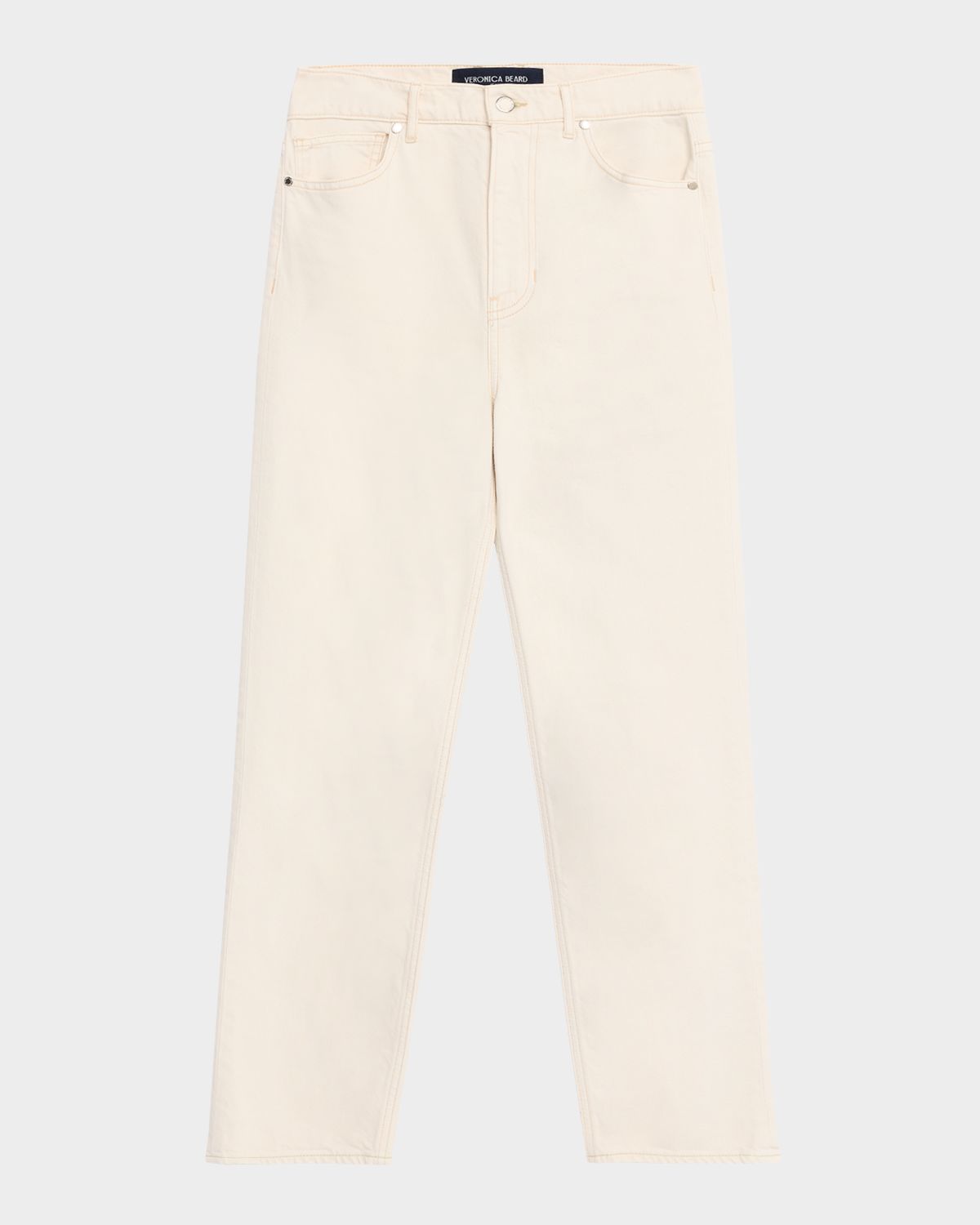 Veronica Beard Leah Mid-Rise Straight Jeans