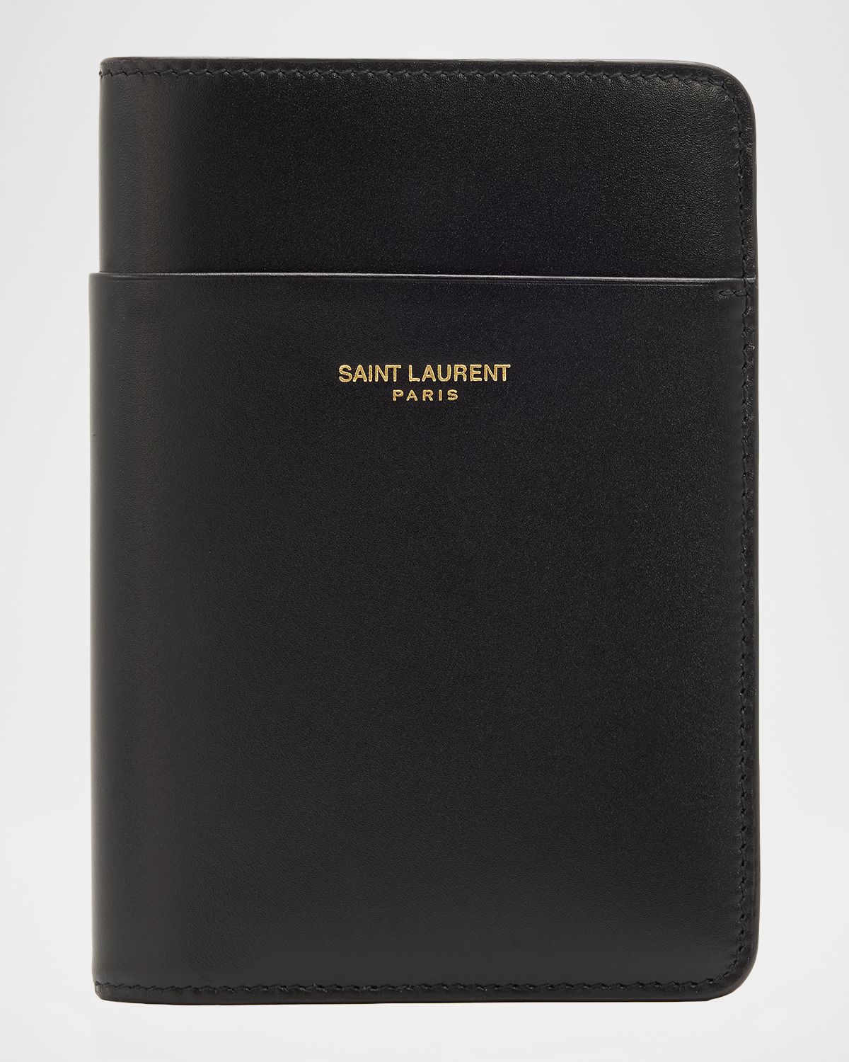 Saint Laurent Men 's Passport Case in Smooth Leather