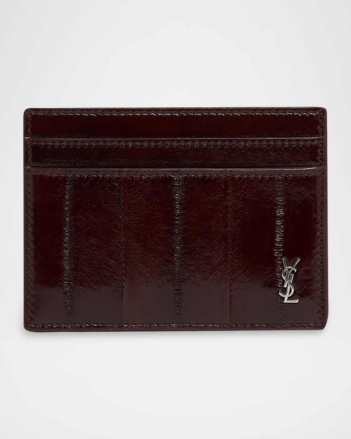 Saint Laurent Men 's Tiny Cassandre Leather Card Case | Thumbnail 4 Saint Laurent Men 's Tiny Cassandre Leather Card Case | Thumbnail 4
