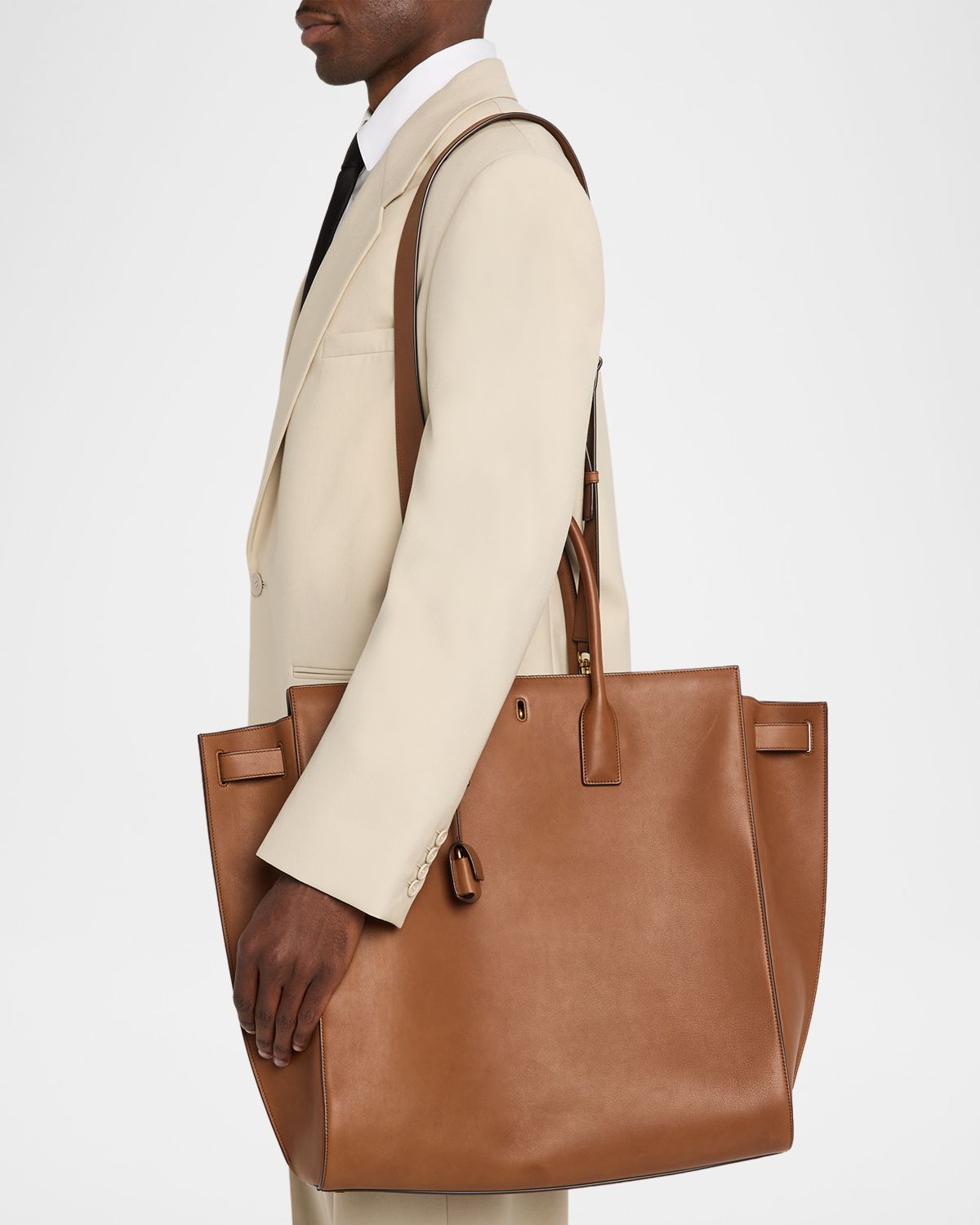 Saint Laurent Men 's Sac De Jour Large Leather Tote Bag | Thumbnail 6 Saint Laurent Men 's Sac De Jour Large Leather Tote Bag | Thumbnail 6