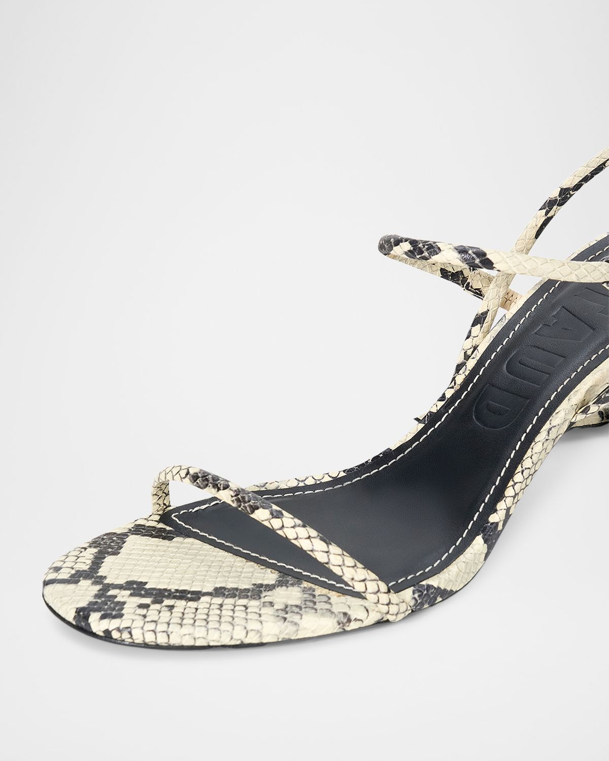 STAUD 65mm Laurel Snake-Embossed Leather Sandals | Thumbnail 4 STAUD 65mm Laurel Snake-Embossed Leather Sandals | Thumbnail 4