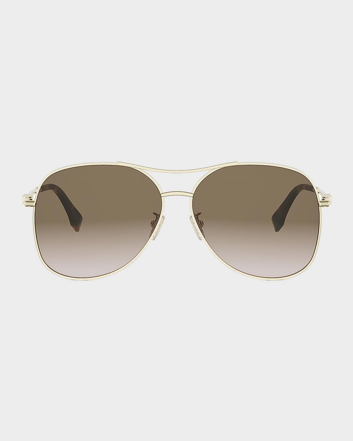 Fendi graphy 61mm Metal Aviator Sunglasses